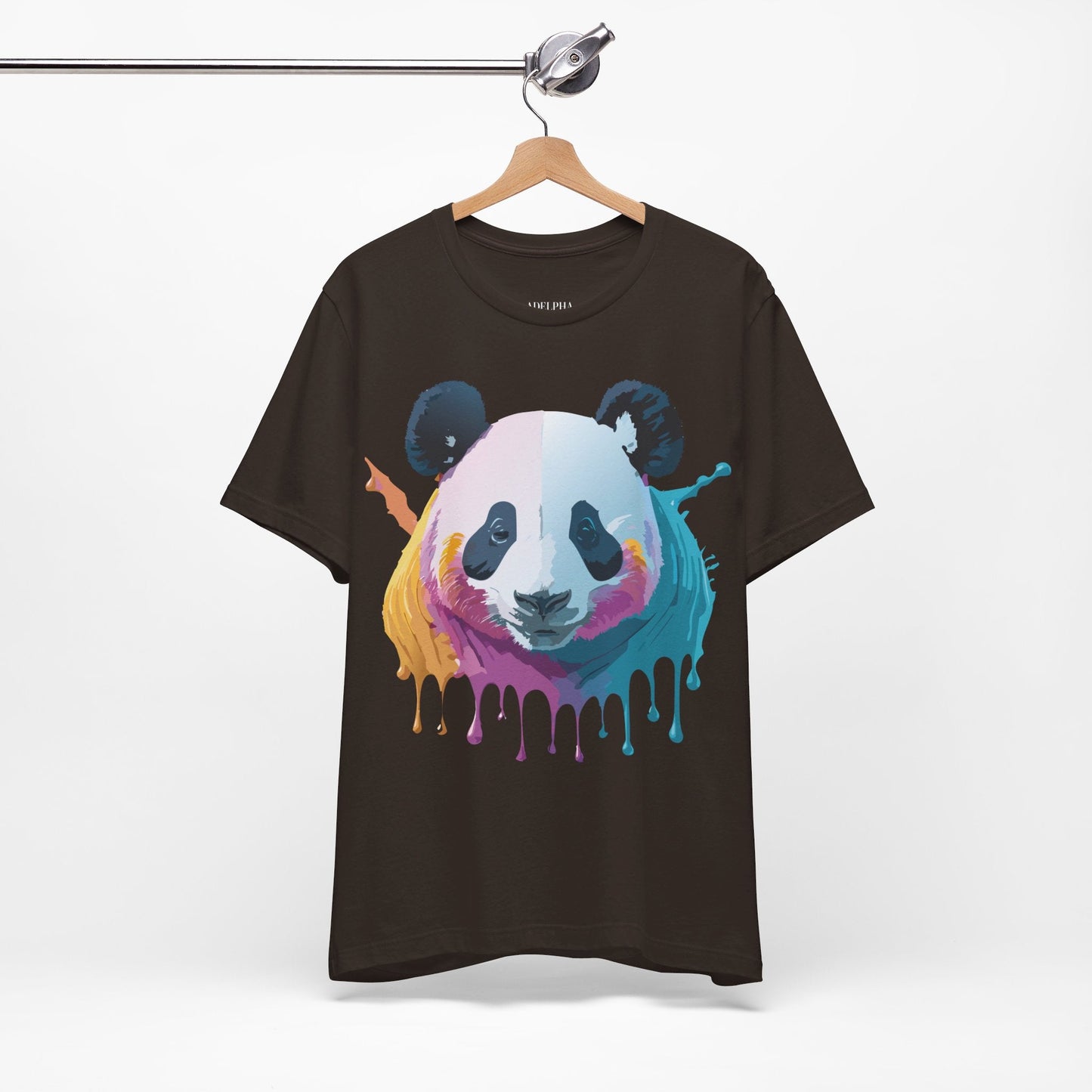 Adelpha Panda Graphic Tee Unisex Vintage Inspired Art Design Short Sleeve Shirt Edition
