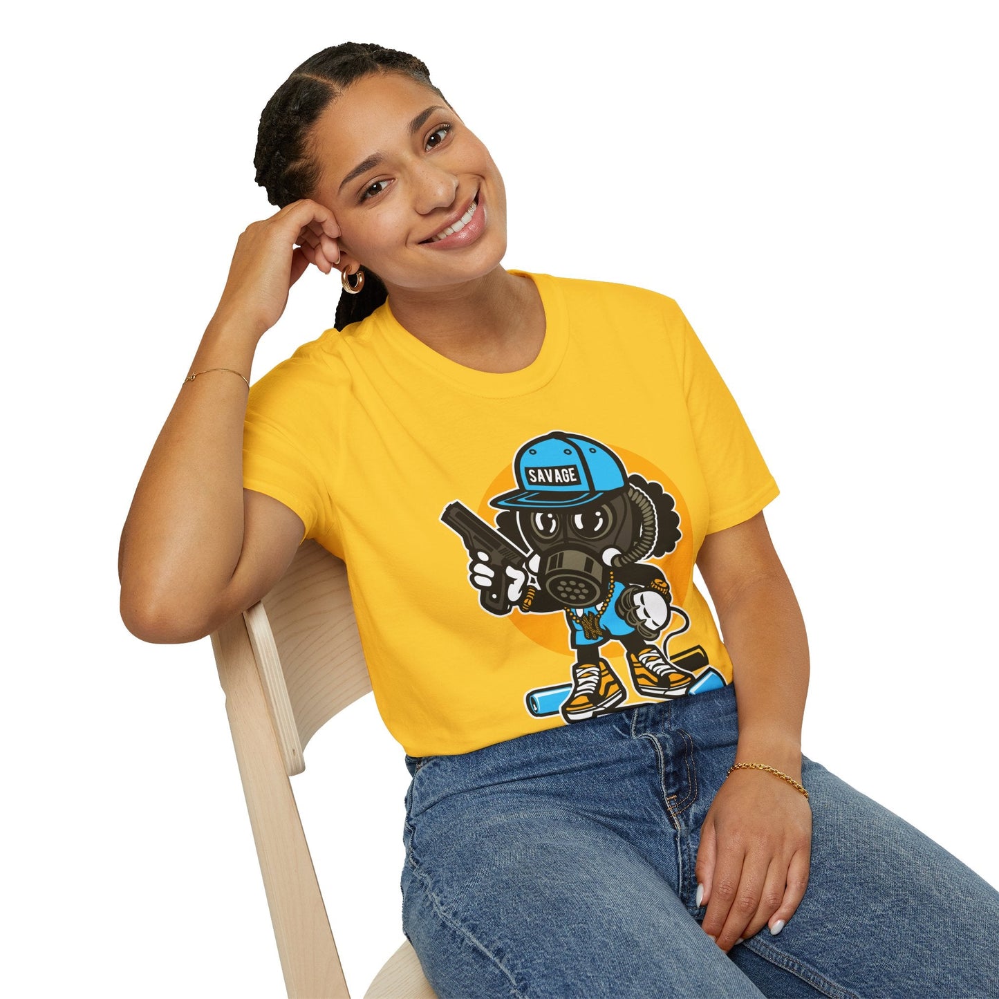 Cartoon T Shirt Animation T Shirt Funny Tee Shirt Unisex Gildan Softstyle Cotton Tee 64000