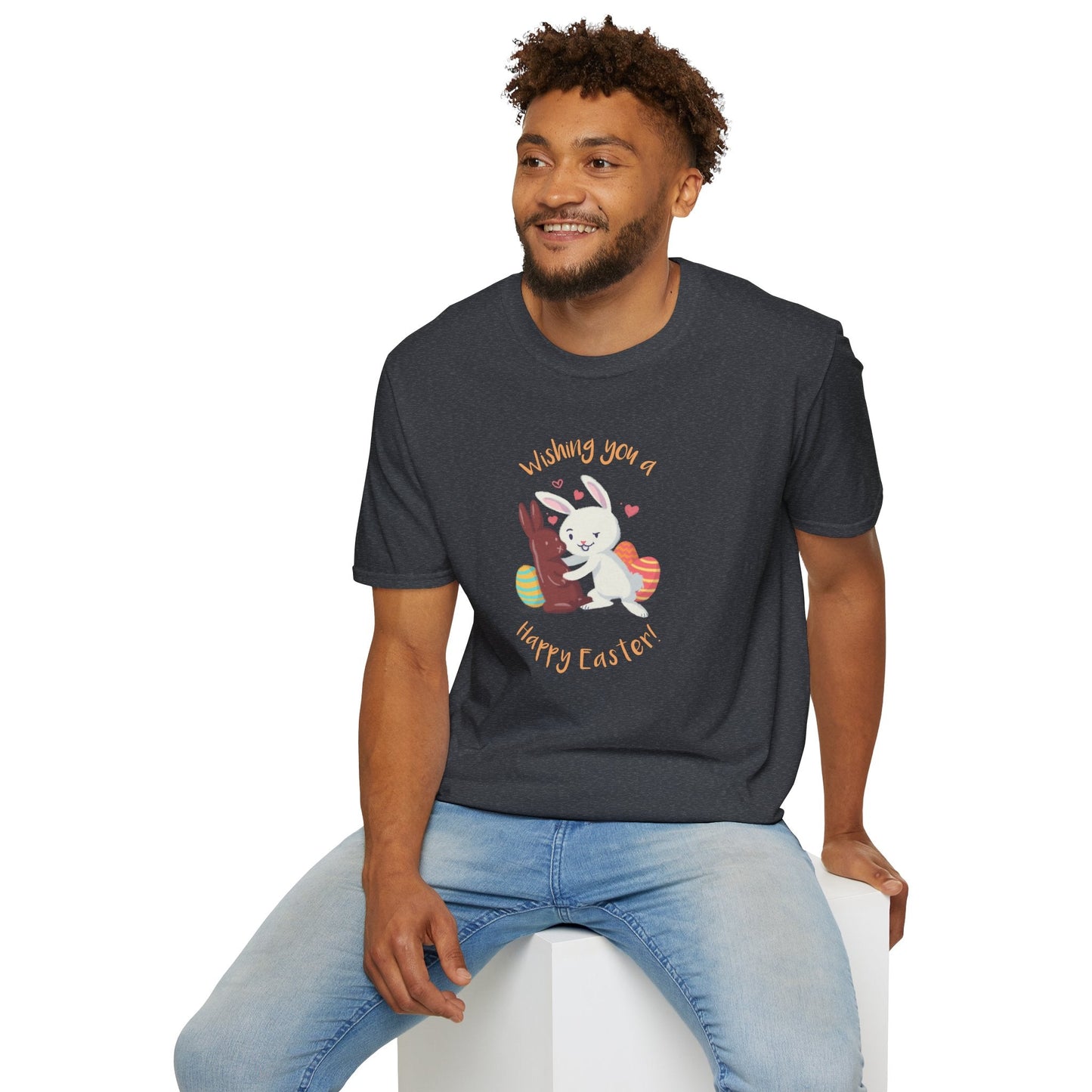 Easter Bunny T Shirt With Easter Signature And Prints Unisex Tee Design For All Occasions