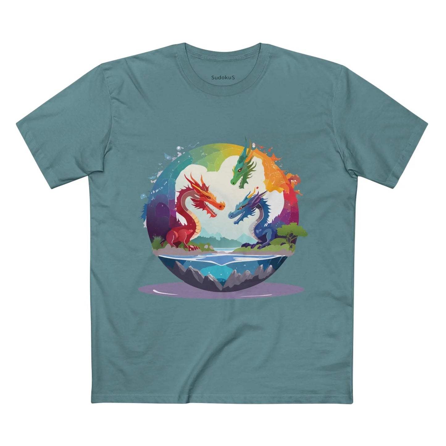 Dragon Graphic Unisex 100 Cotton Staple Tee 21