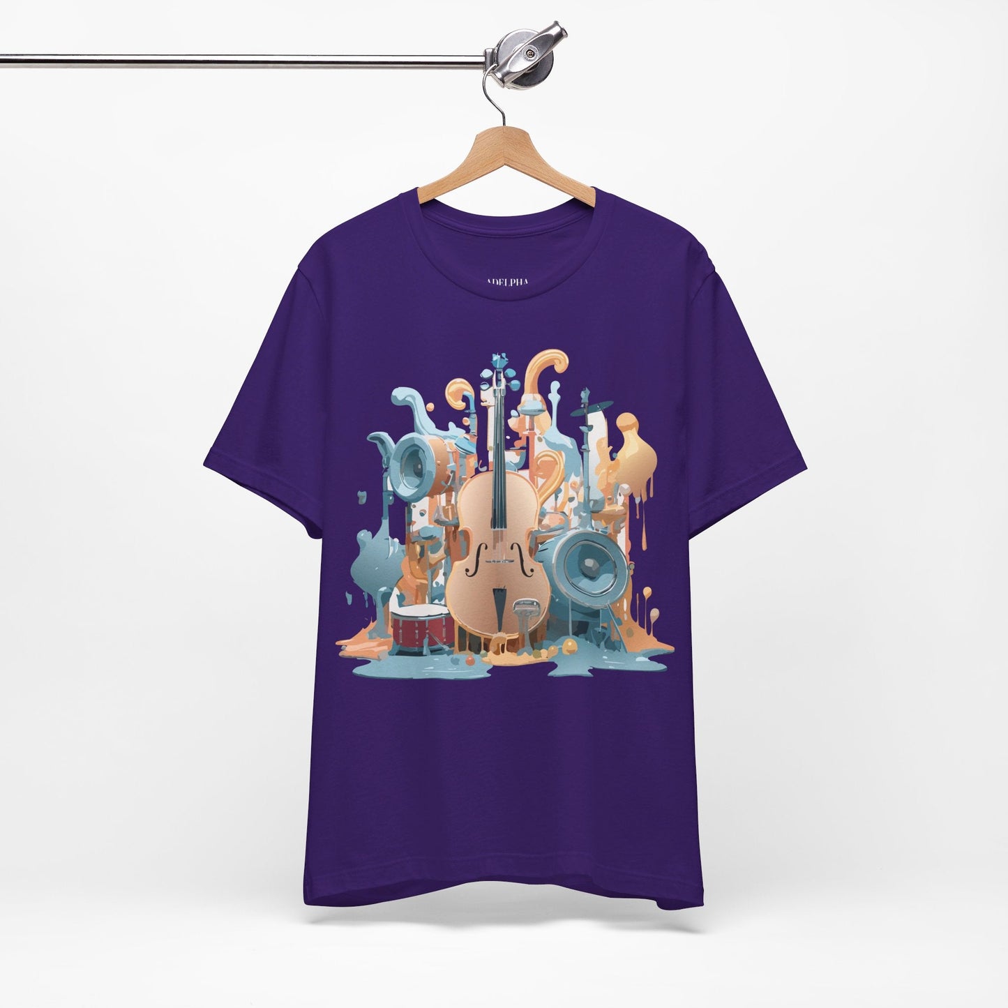Adelpha Music Graphic T Shirt Unisex Jersey Short Sleeve Vintage Inspired Art Tee