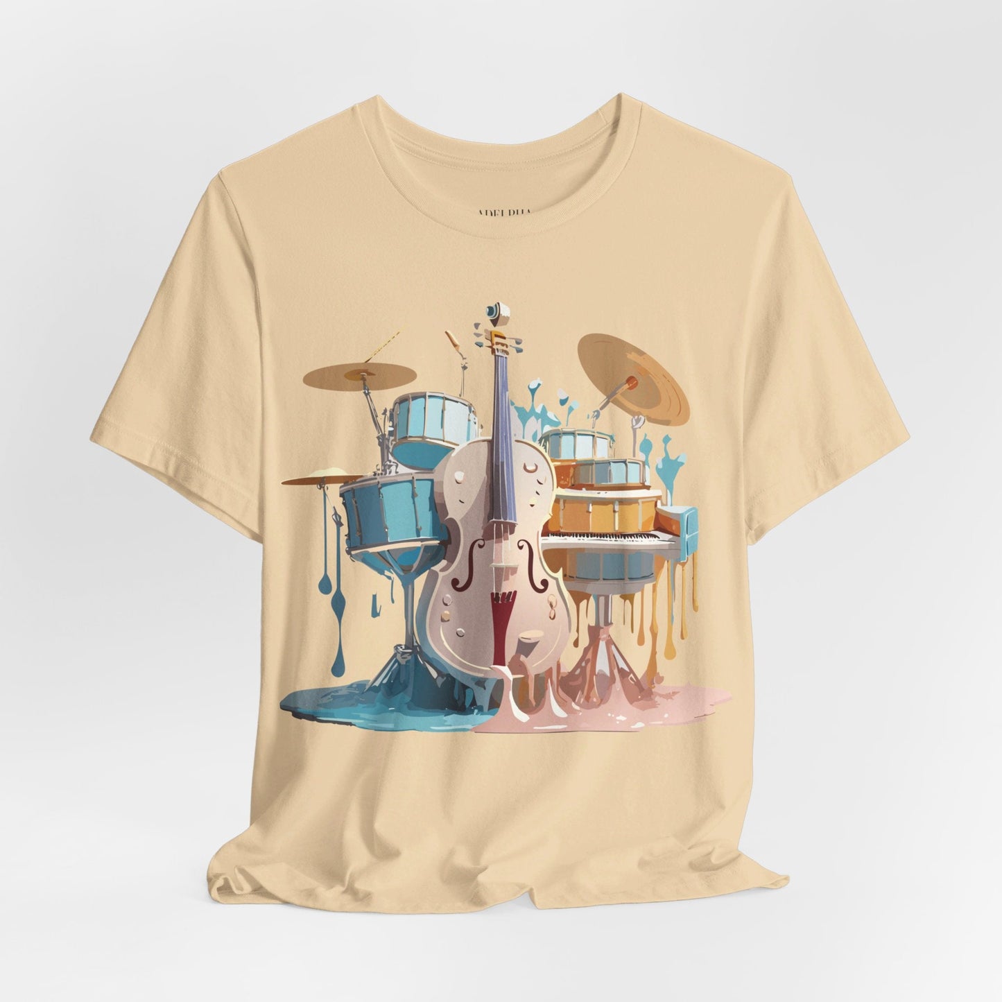 Adelpha Music Graphic T Shirt Unisex Jersey Short Sleeve Vintage Inspired Artwork Tee