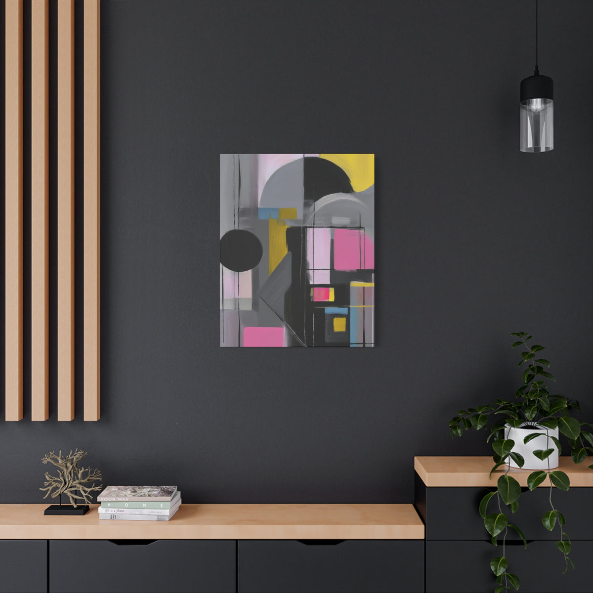 Abstract Geometric Painting Print Canvas 20x24,20x30,24x30 24x32,24x36,30x40 32x48,36x48,40x60 Pine-Wood Inner Frame ABS-37