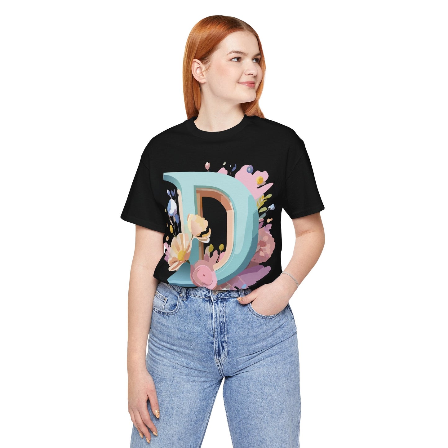 Adelpha Vintage Letter D Shirt Unisex Graphic Tee for Everyday Comfort and Style