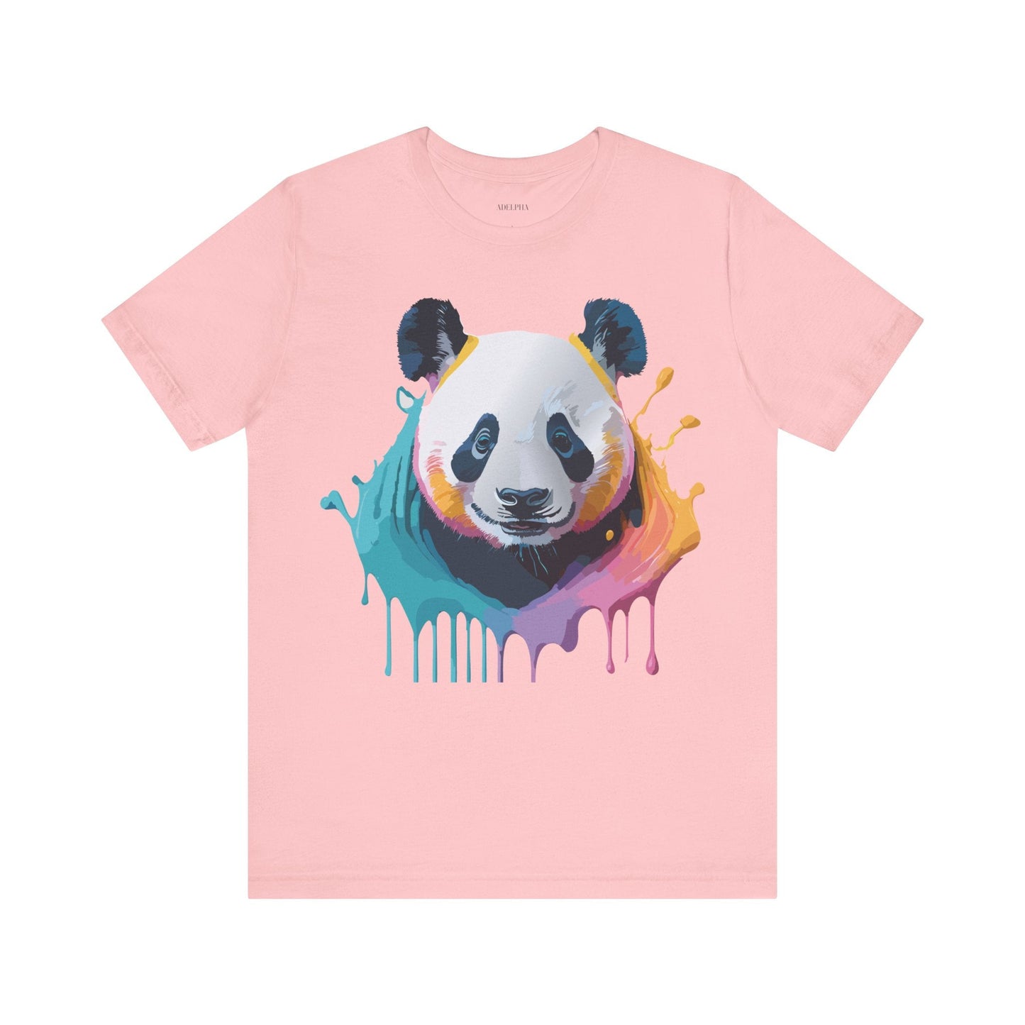 Panda Shirt Unisex Graphic Tee Vintage Inspired Art by Adelpha Premium Jersey Short Sleeve