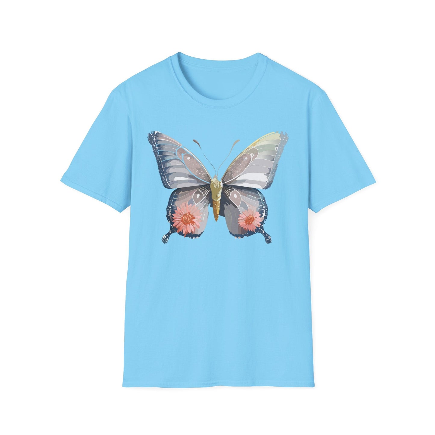 Butterfly Shirt Unisex T Shirt 100 Percent Ring Spun Cotton Softstyle Tee Monarch