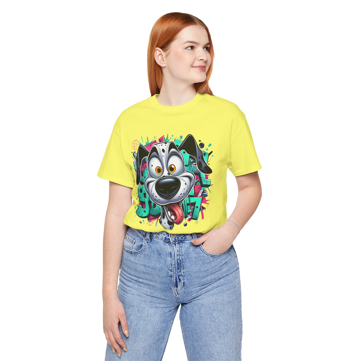 Viki Animal Tees, Dog Tee Shirt, Funny Dog T-Shirt, Art Design Top, Funny Animal T-Shirt, Graphic Tee