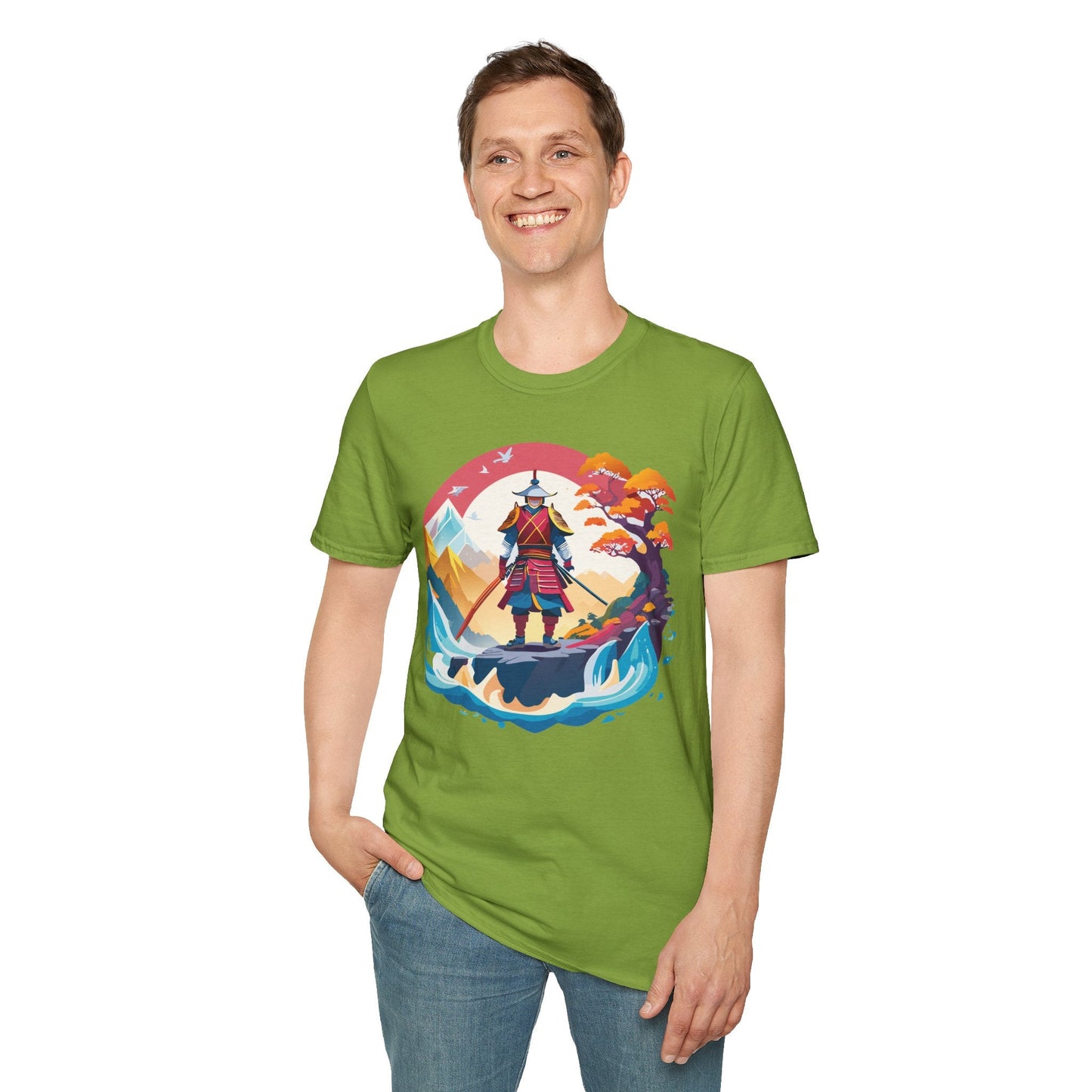 Samurai Shirt Gildan Softstyle 64000 Ring Spun Cotton Unisex Tee For Everyday Comfort