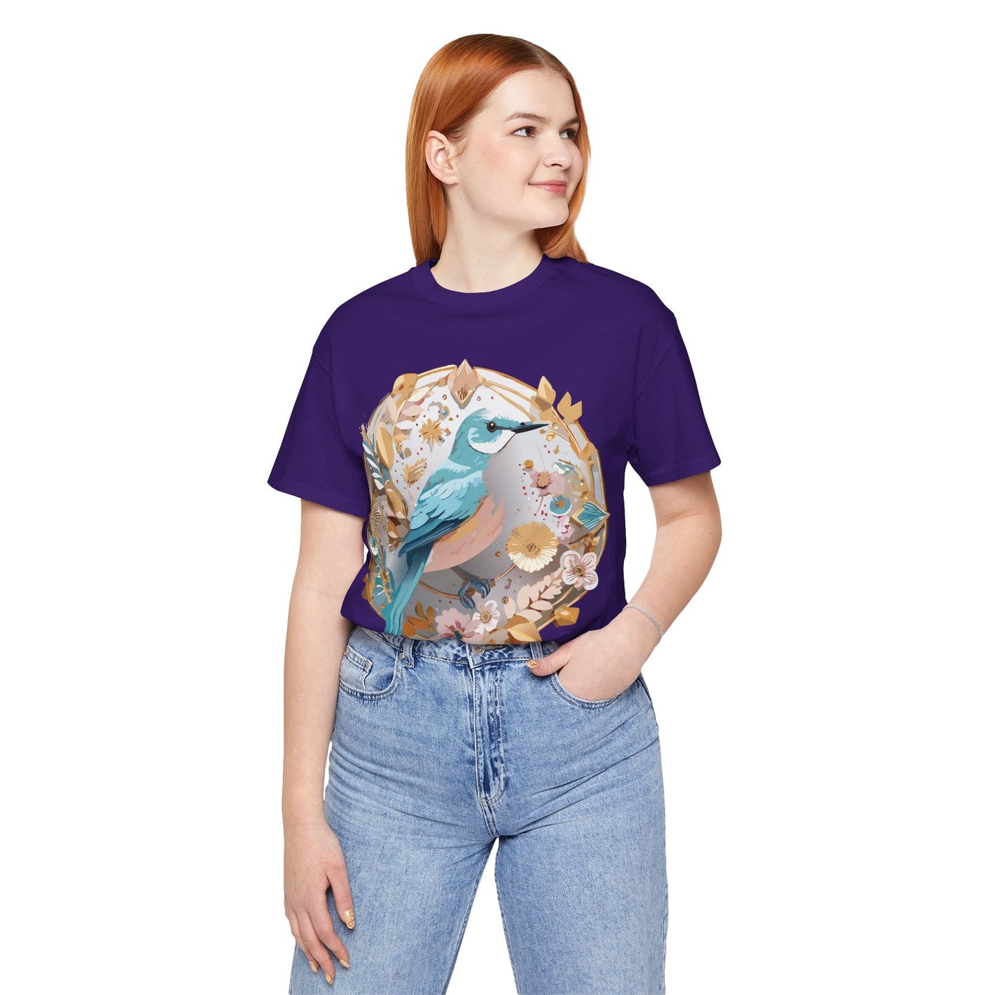 Adelpha Graphic T Shirt Unisex Jersey Short Sleeve Medallion Artwork Vintage Inspired Tee