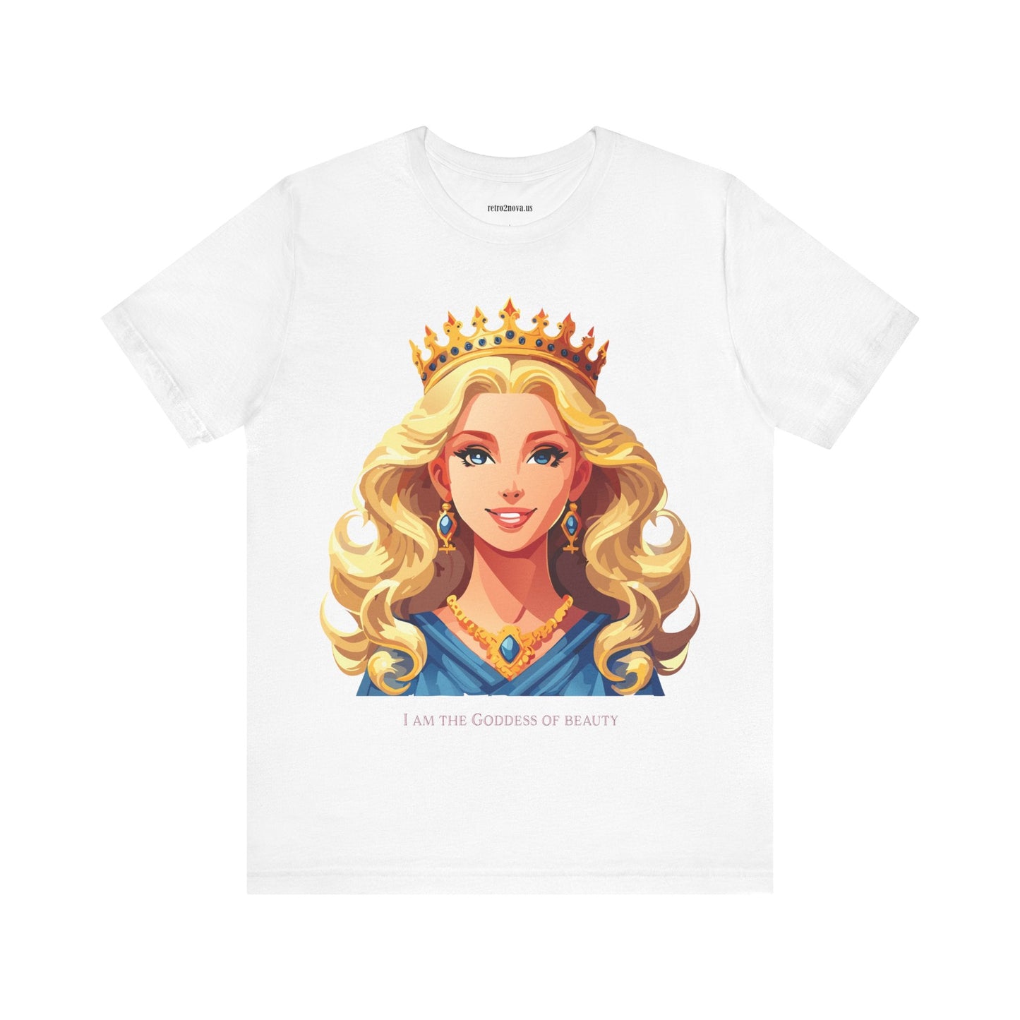 Goddess Shirt Graphic Tee Unisex Cotton Short Sleeve With Original Retro2Nova Art