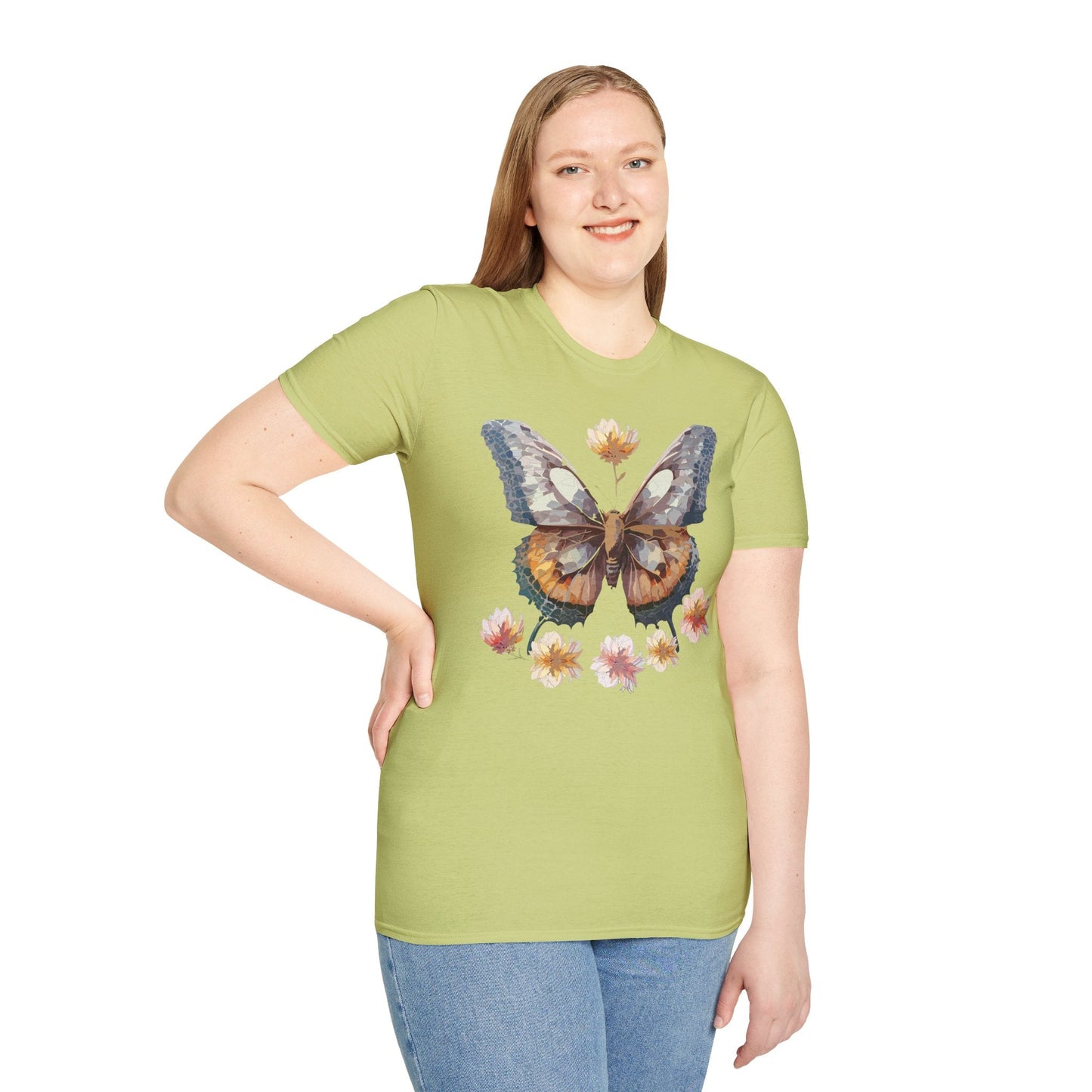 Butterfly Shirt Unisex Monarch Butterfly Tee Gildan Softstyle 64000 Ring Spun Cotton