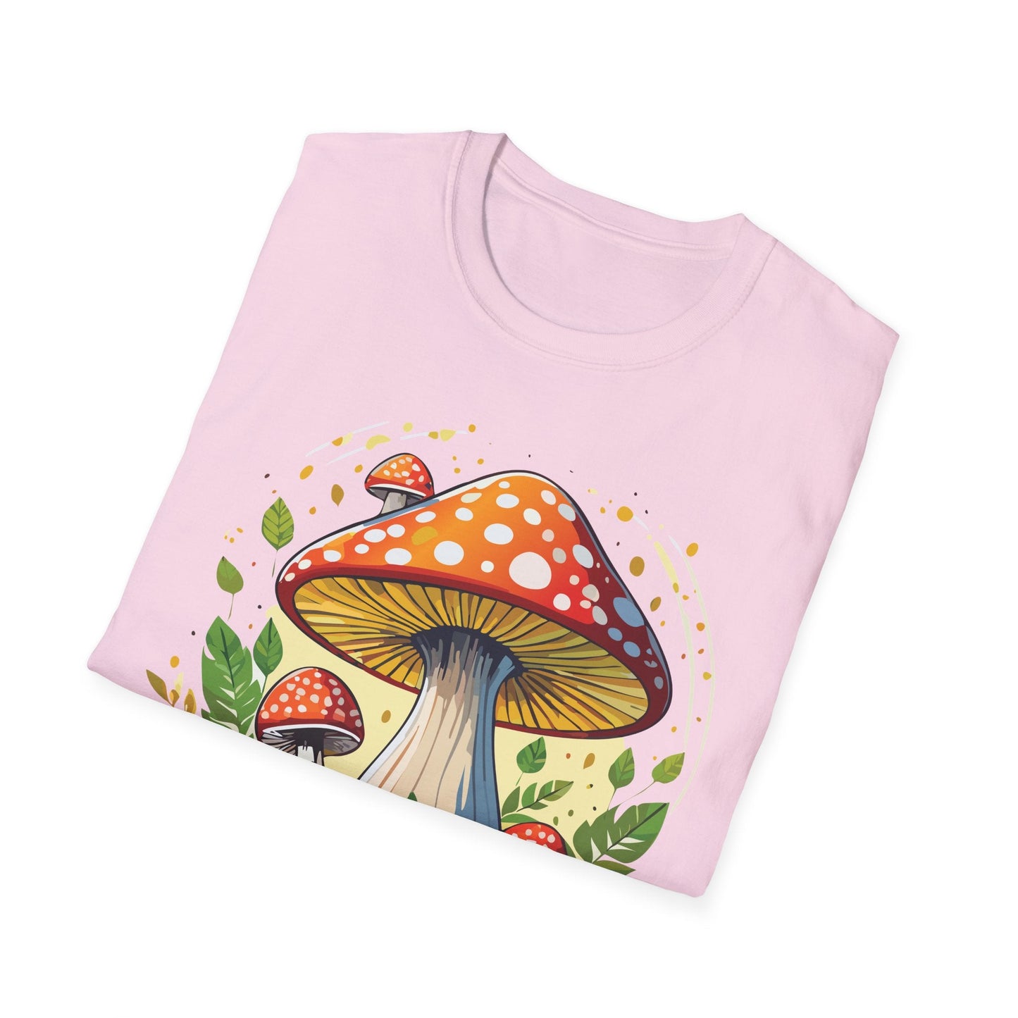 Mashroom Tee Shirt Unisex Funny Mashroom Design Softstyle 64000 Ring Spun Cotton Tee