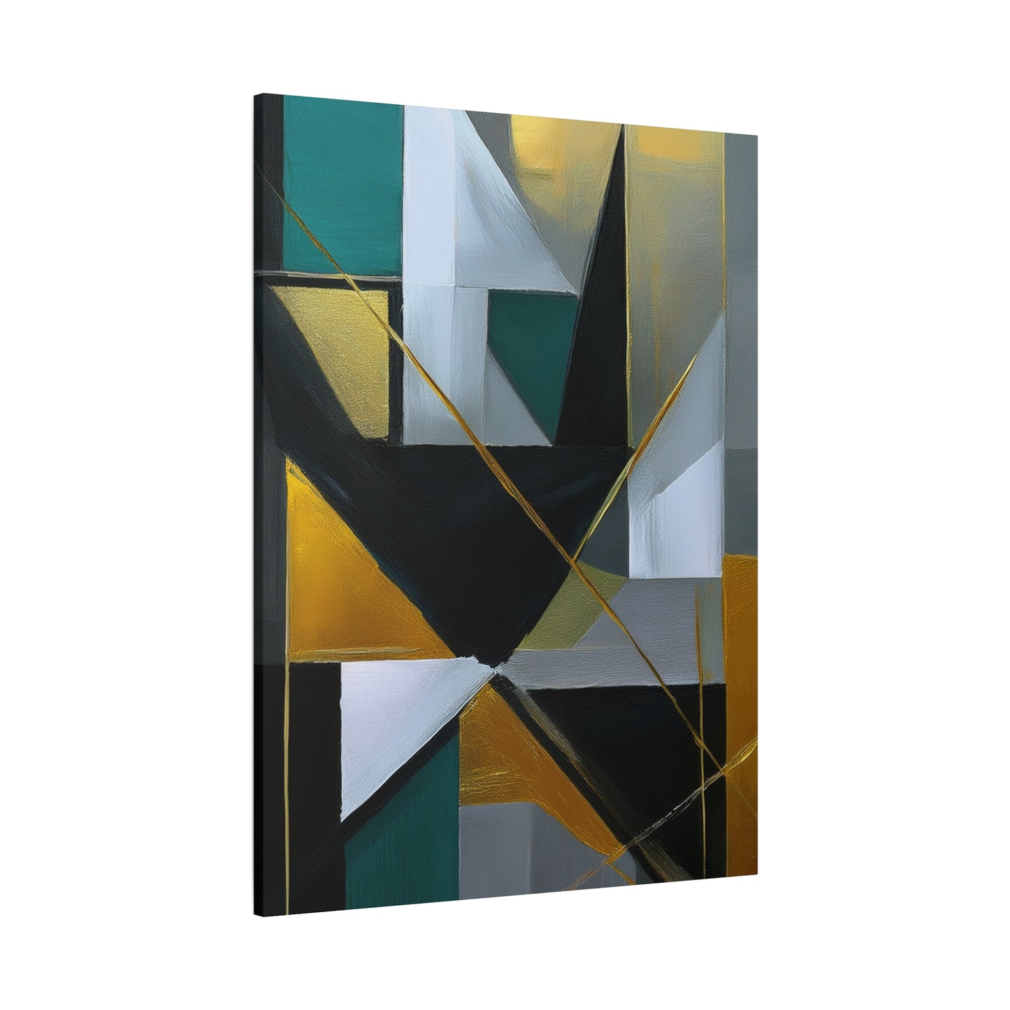 Abstract Geometric Painting Print Canvas 20x24,20x30,24x30 24x32,24x36,30x40 32x48,36x48,40x60 Pine-Wood Inner Frame ABS-77