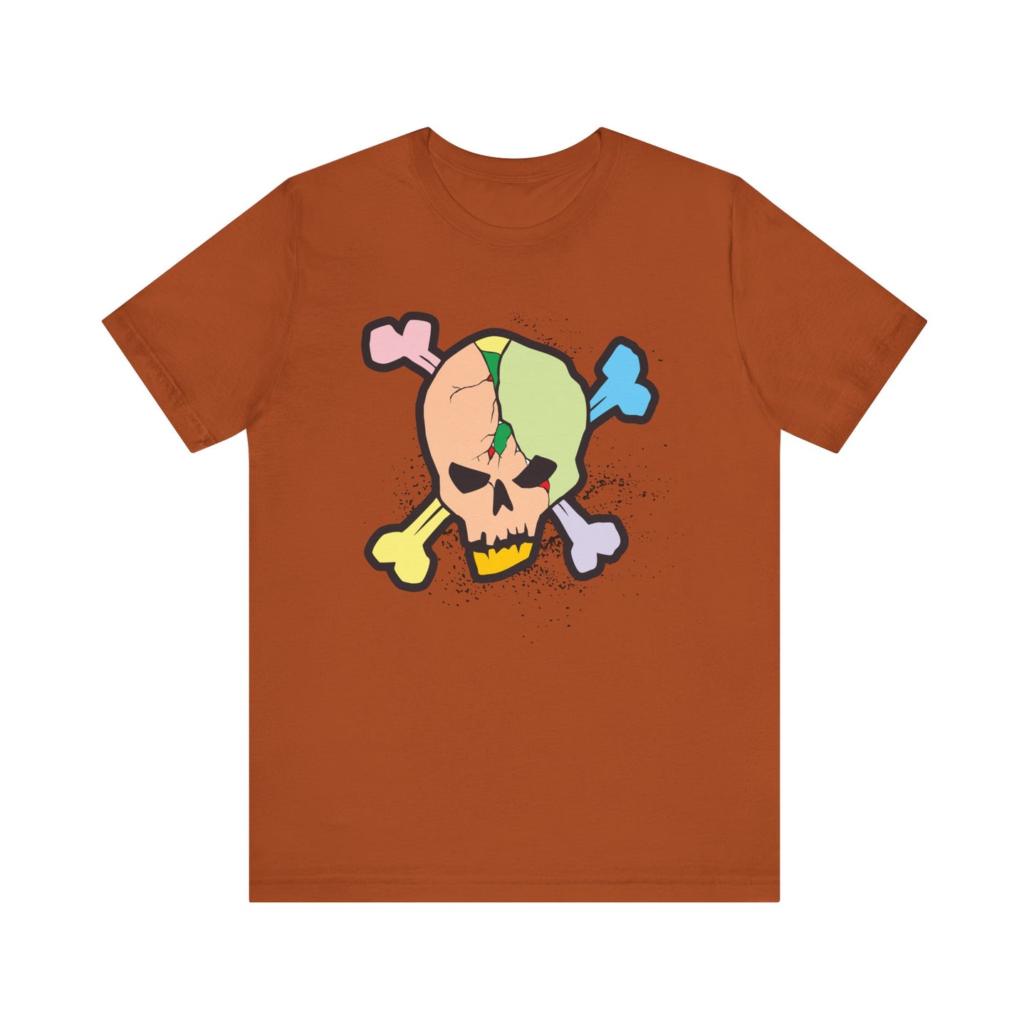 Multi Skull Graphic Design Tee, Skull Shirt, Vintage Tees, Art Design T-Shirt, Vintage Graphic Tee, Art Shirts with Skulls