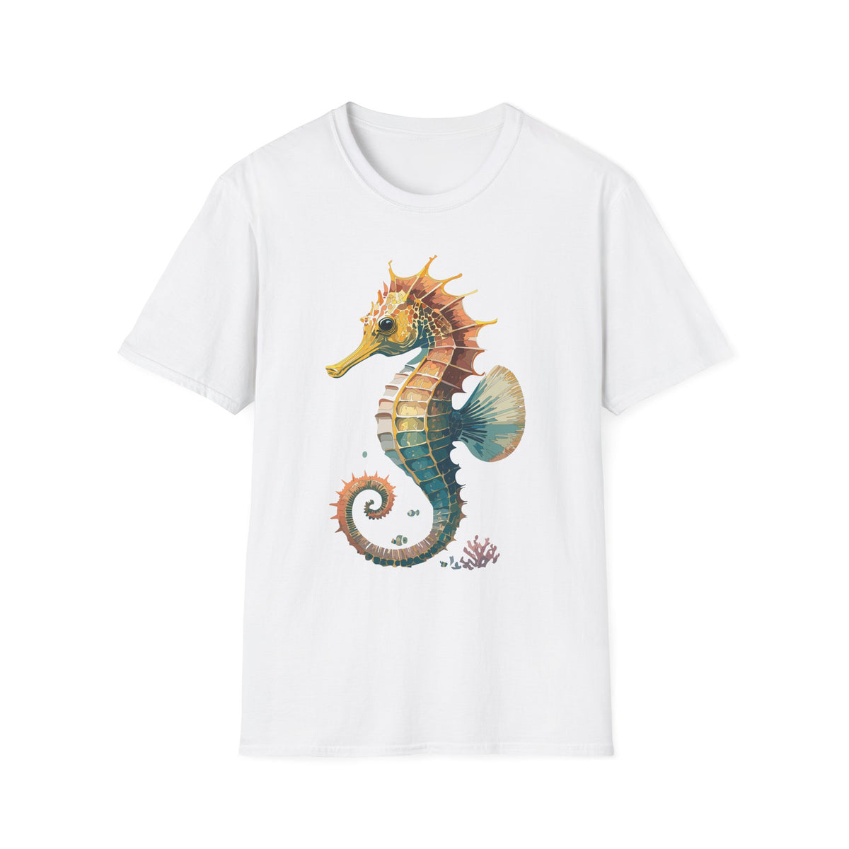 Watercolor Seahorse T-Shirt | Ocean Marine Life Tee