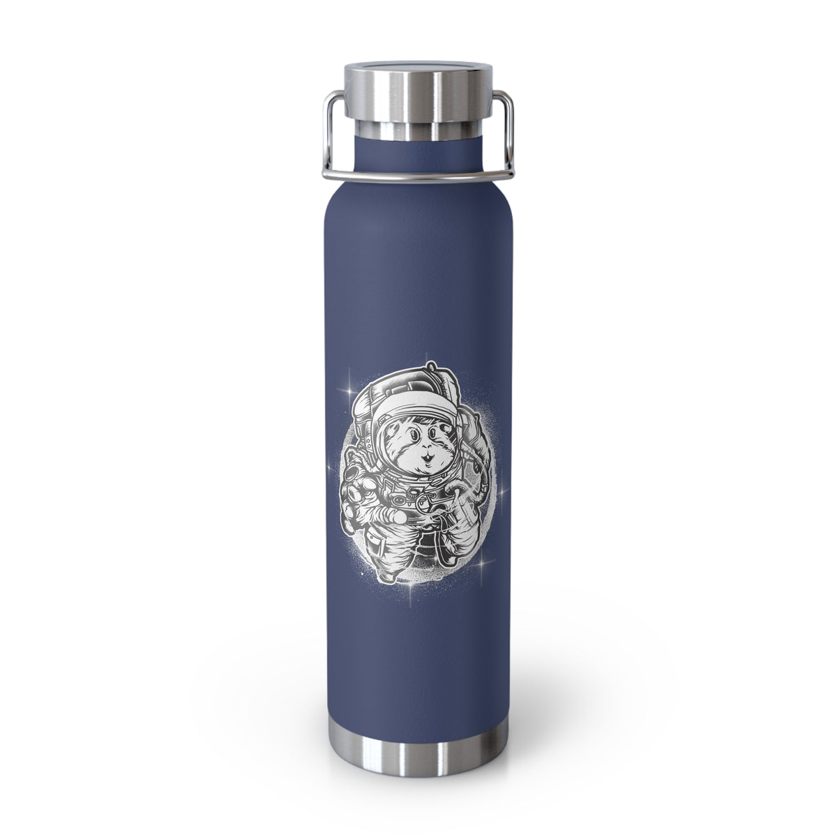 22oz Copper Insulated Water Bottle with Cartoon Design - CV3