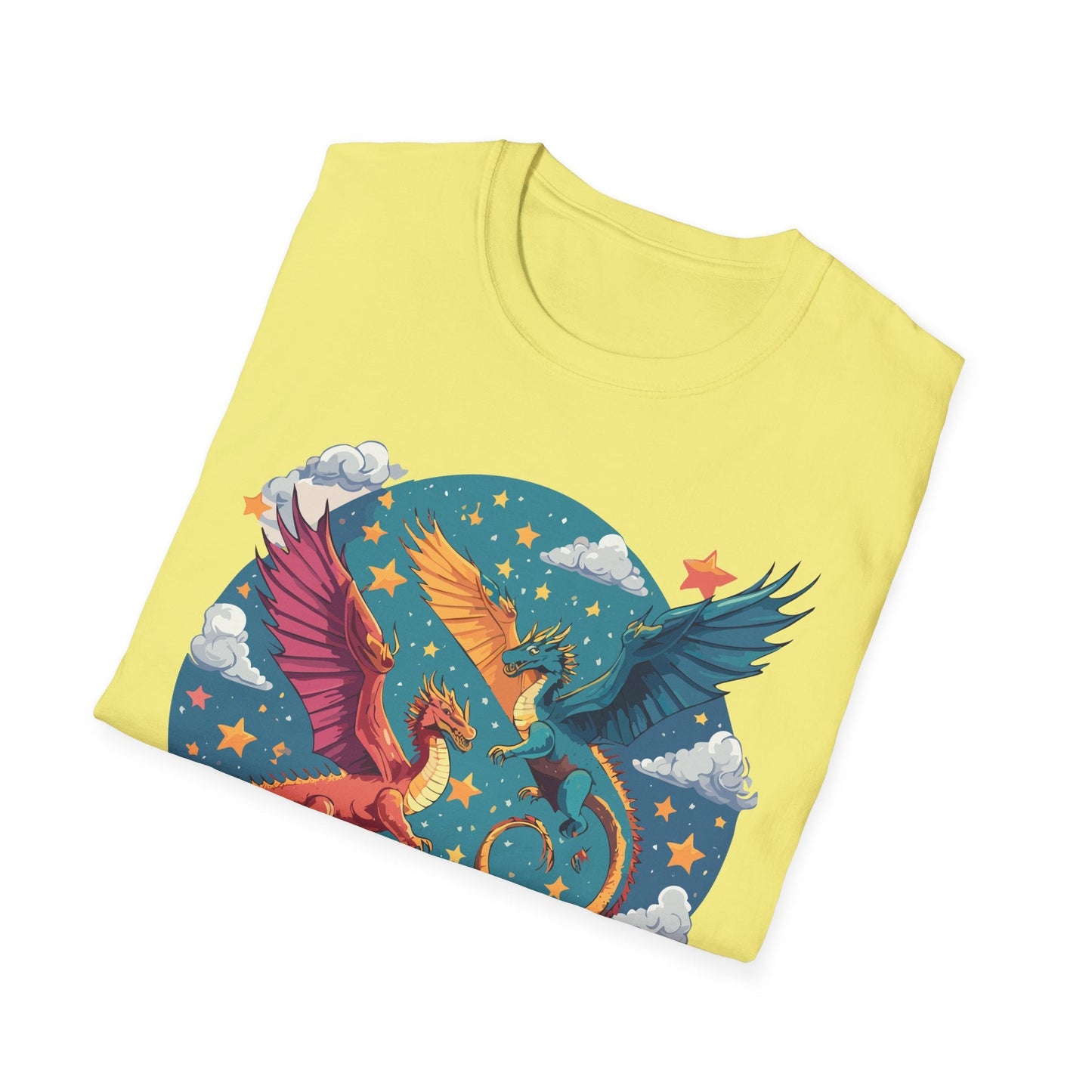 Dragon Graphic Unisex 100 Cotton Tee with Animal Artwork Design 18
