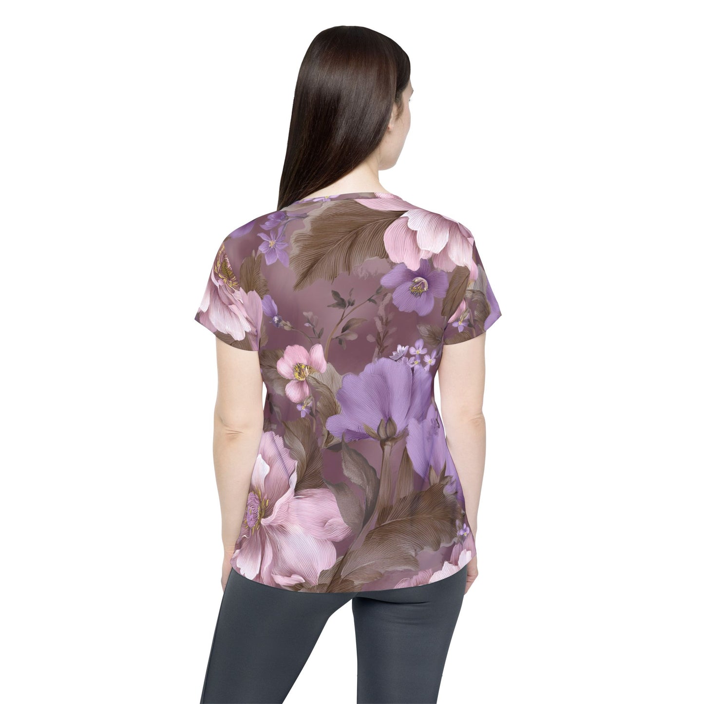 Women Poly Shirt with Floral Print F300