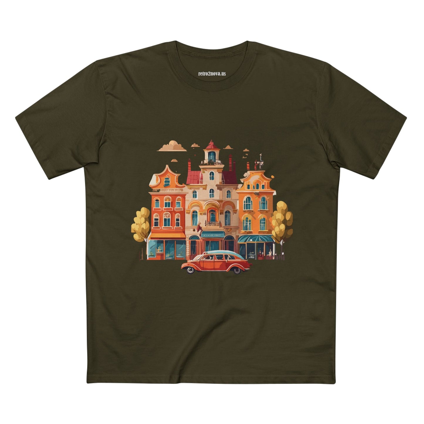 Retro Car Shirts Vintage Car Shirts RC22 Unisex Premium Cotton Tee With Original Art Design
