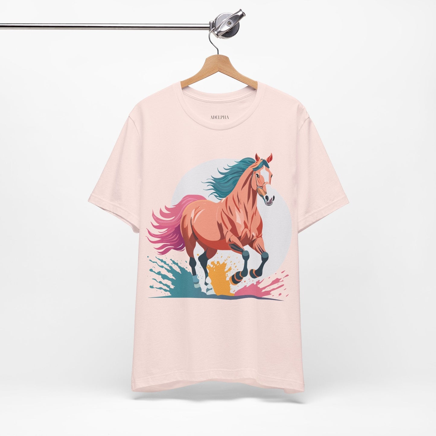 Horse Graphic Unisex 100 Cotton Vintage Animal Art T-Shirt 19