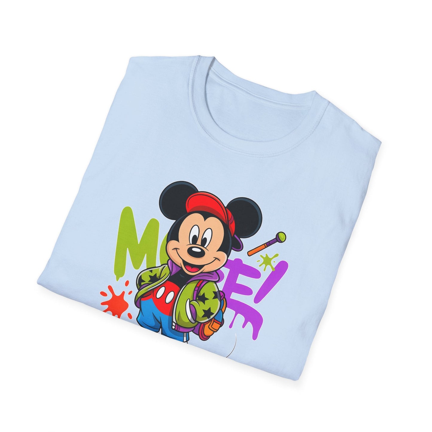 Unisex Cartoon T Shirt with Animation Design Funny Animals Tee Gildan Softstyle 64000