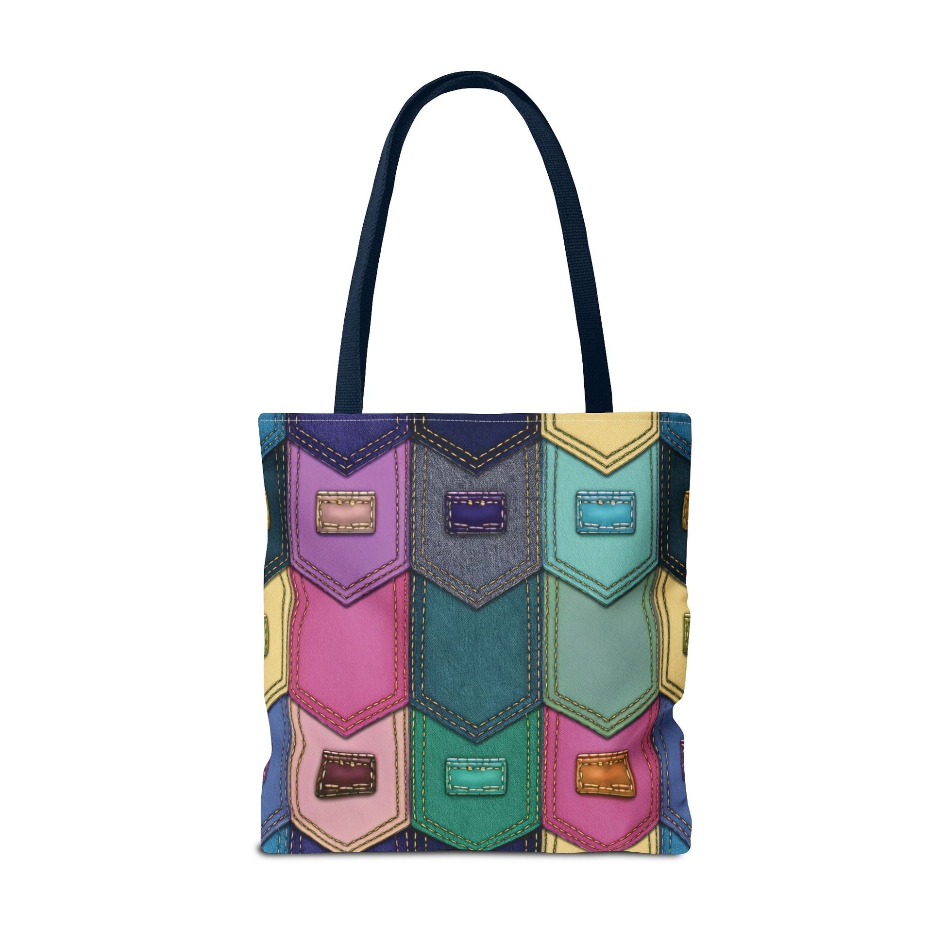 Denim Canvas Bag, Tote Bag Denim Printify