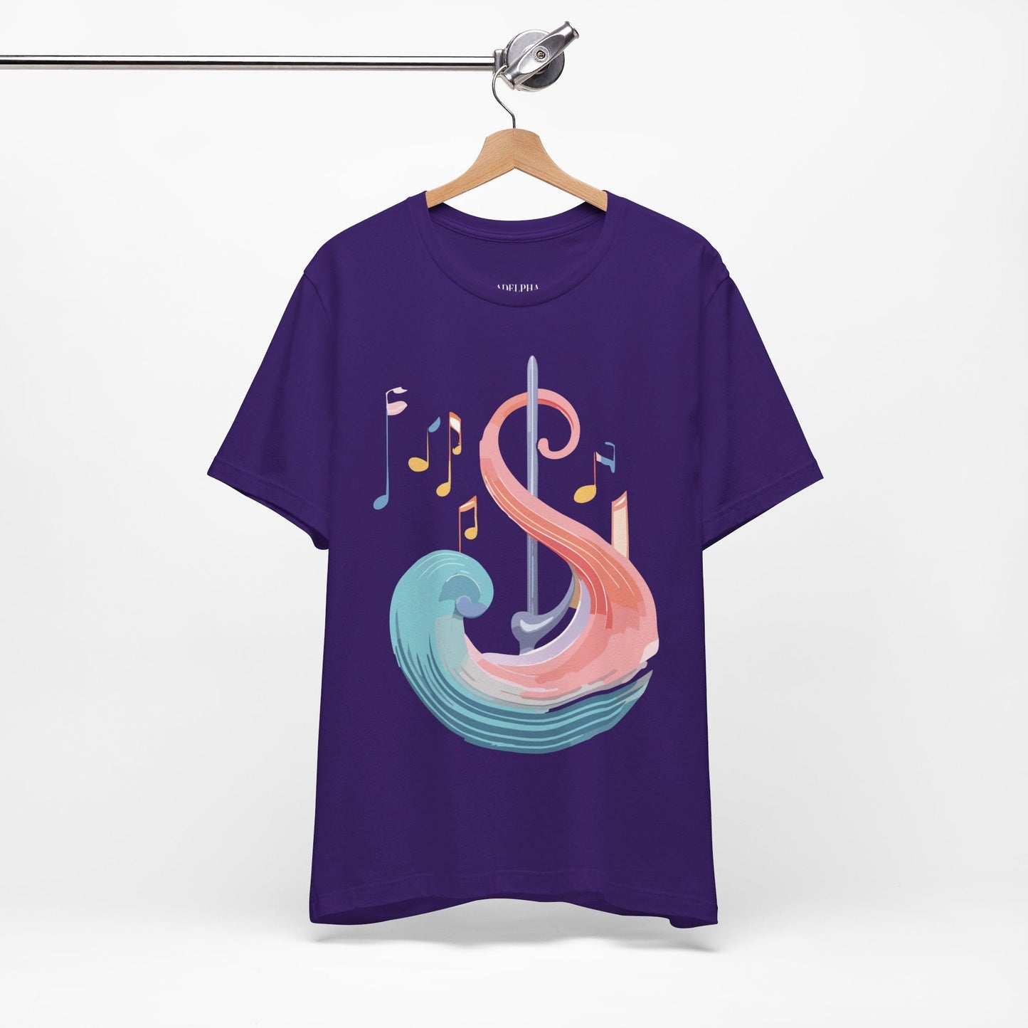 Music T Shirt Graphic Tee Unisex Short Sleeve Adelpha Vintage Inspired Artwork Art Design