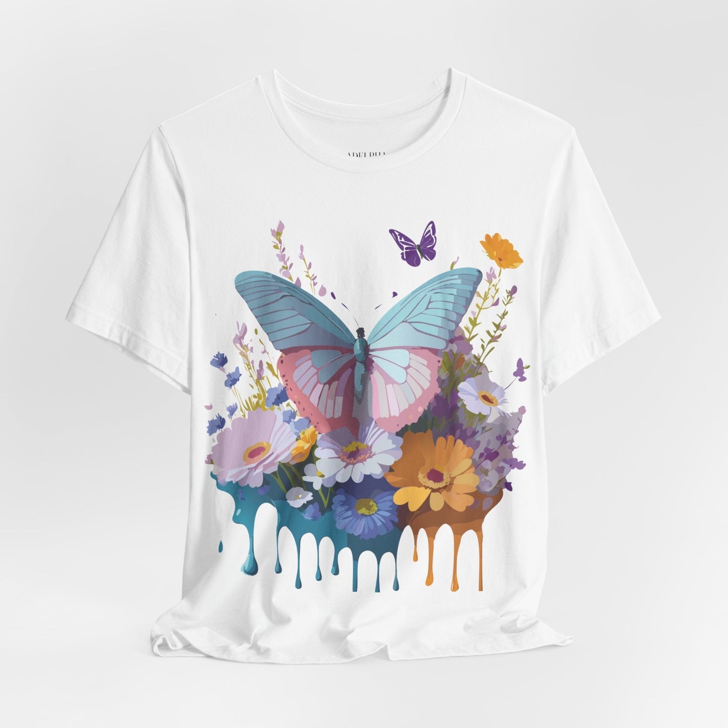 Butterfly Graphic Tee Unisex Short Sleeve Jersey Vintage Artwork Adelpha