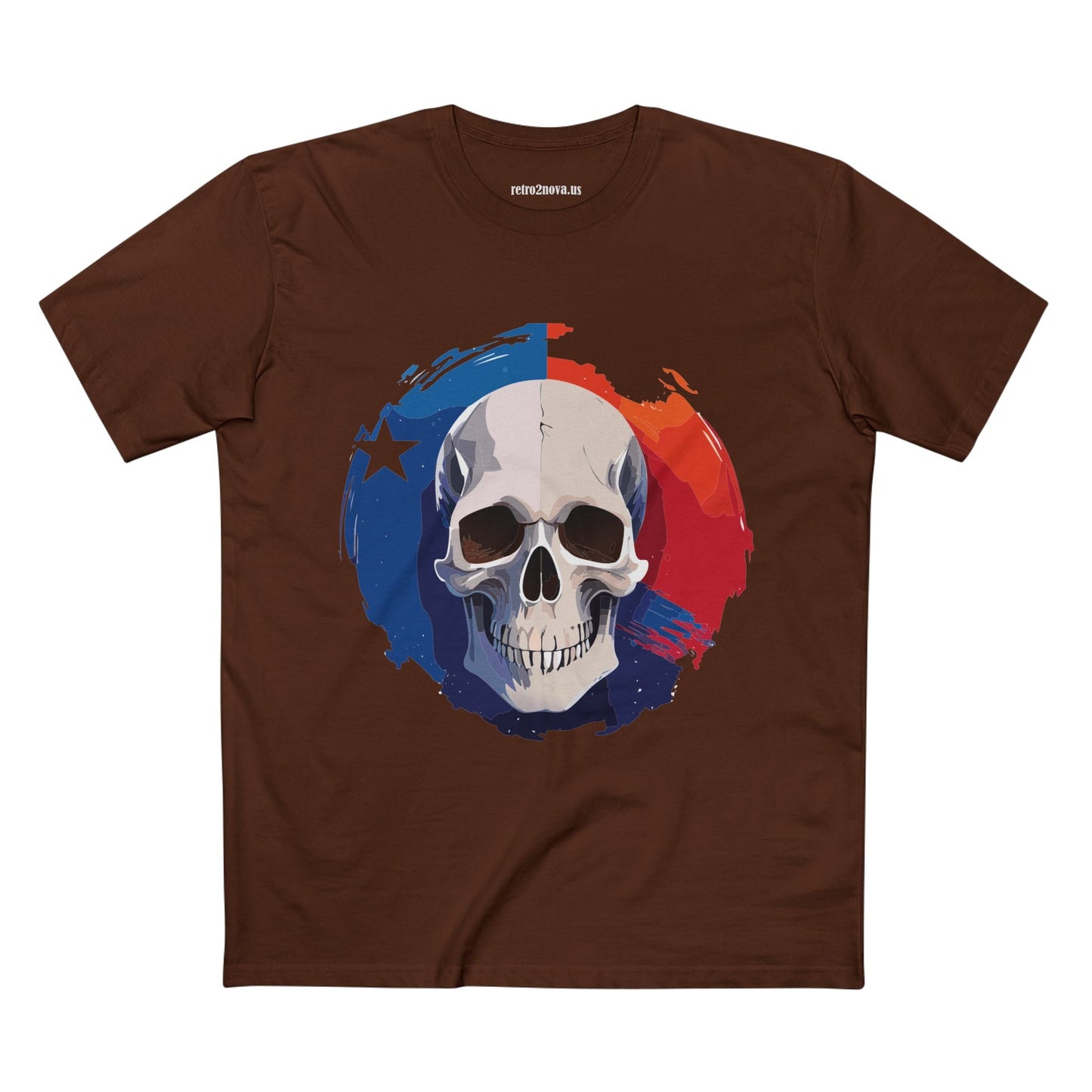 Skull Skeleton Shirt Unisex Premium Cotton Tee With Original Art Design Retro2Nova