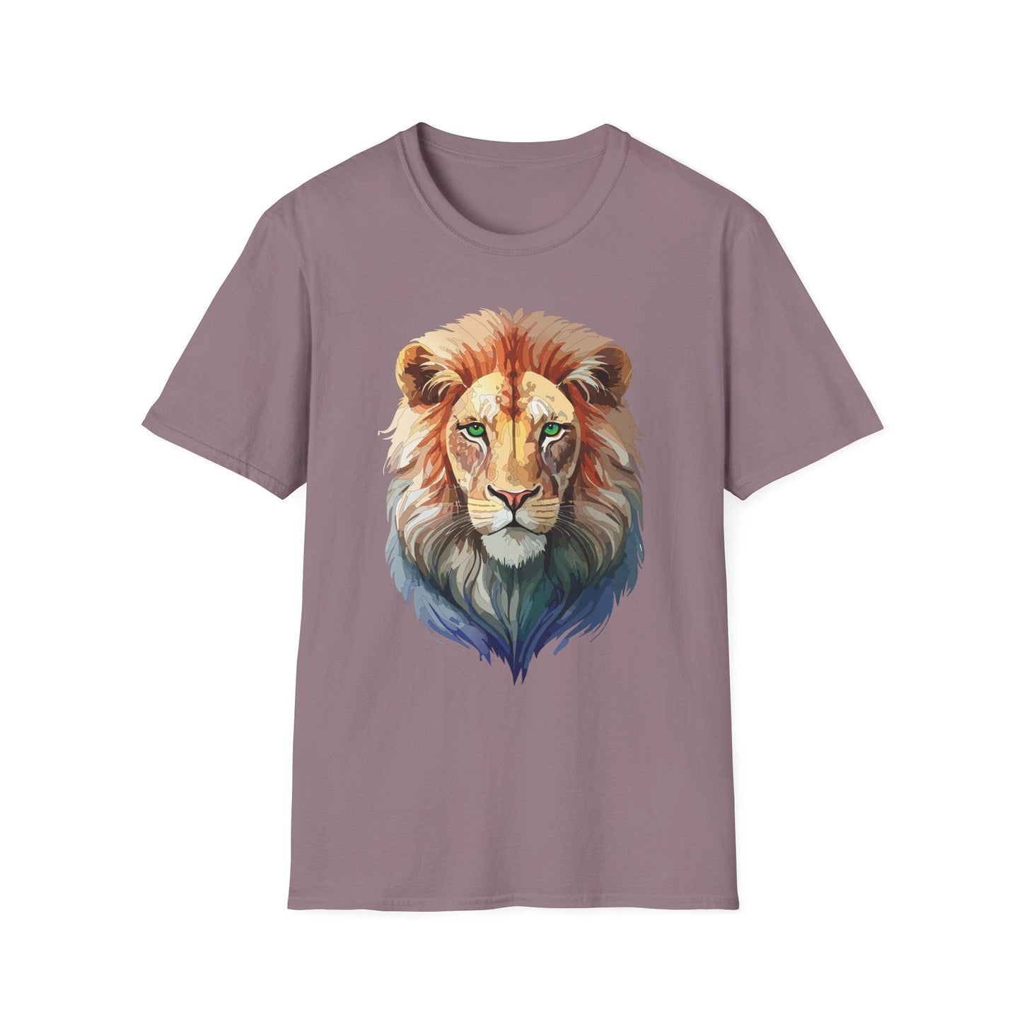 Lion Shirt Unisex Animal Tee Gildan Softstyle 64000 Cotton Tee