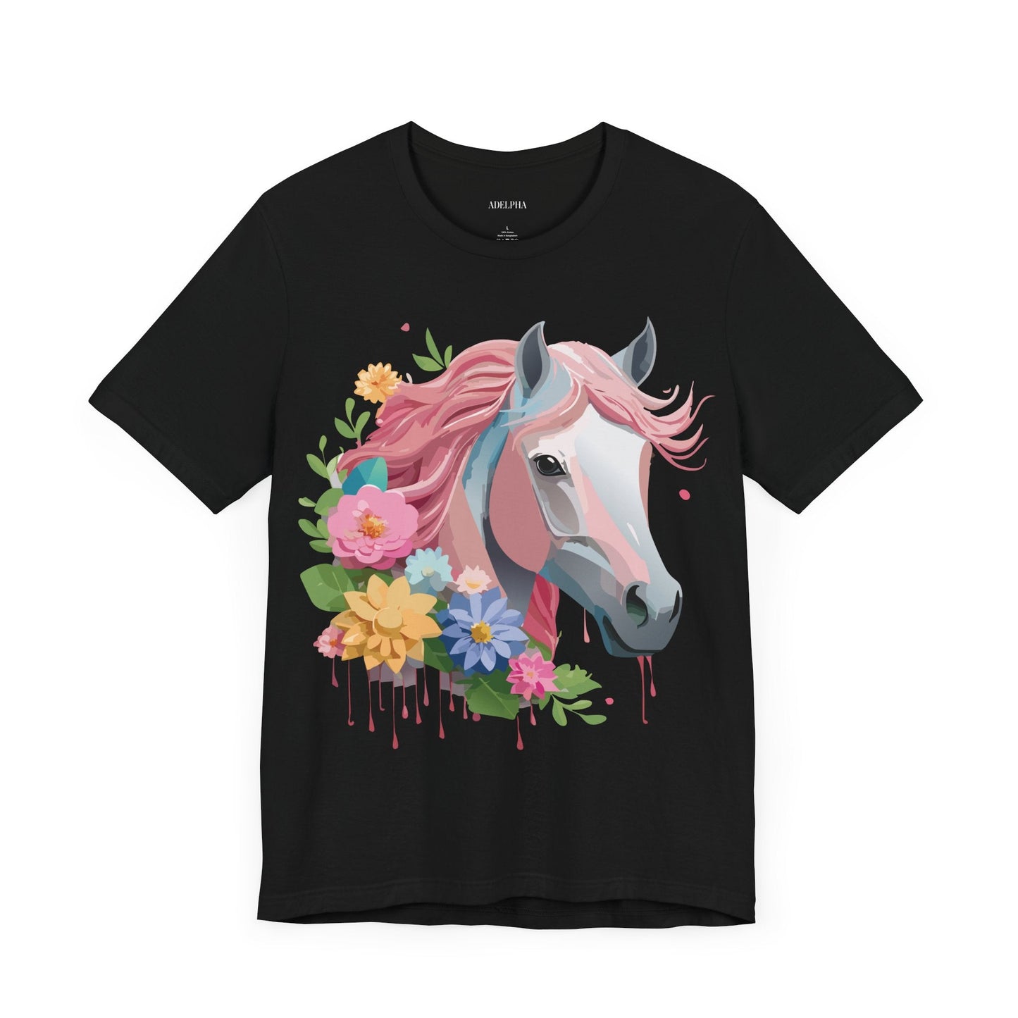 Horse Graphic Unisex 100 Cotton Vintage Animal Art T-Shirt 1