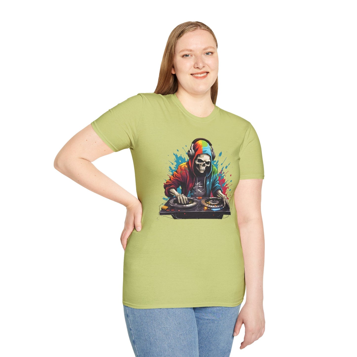 Skull Graphic Unisex Cotton T-shirt with Skeleton Artwork Design 8