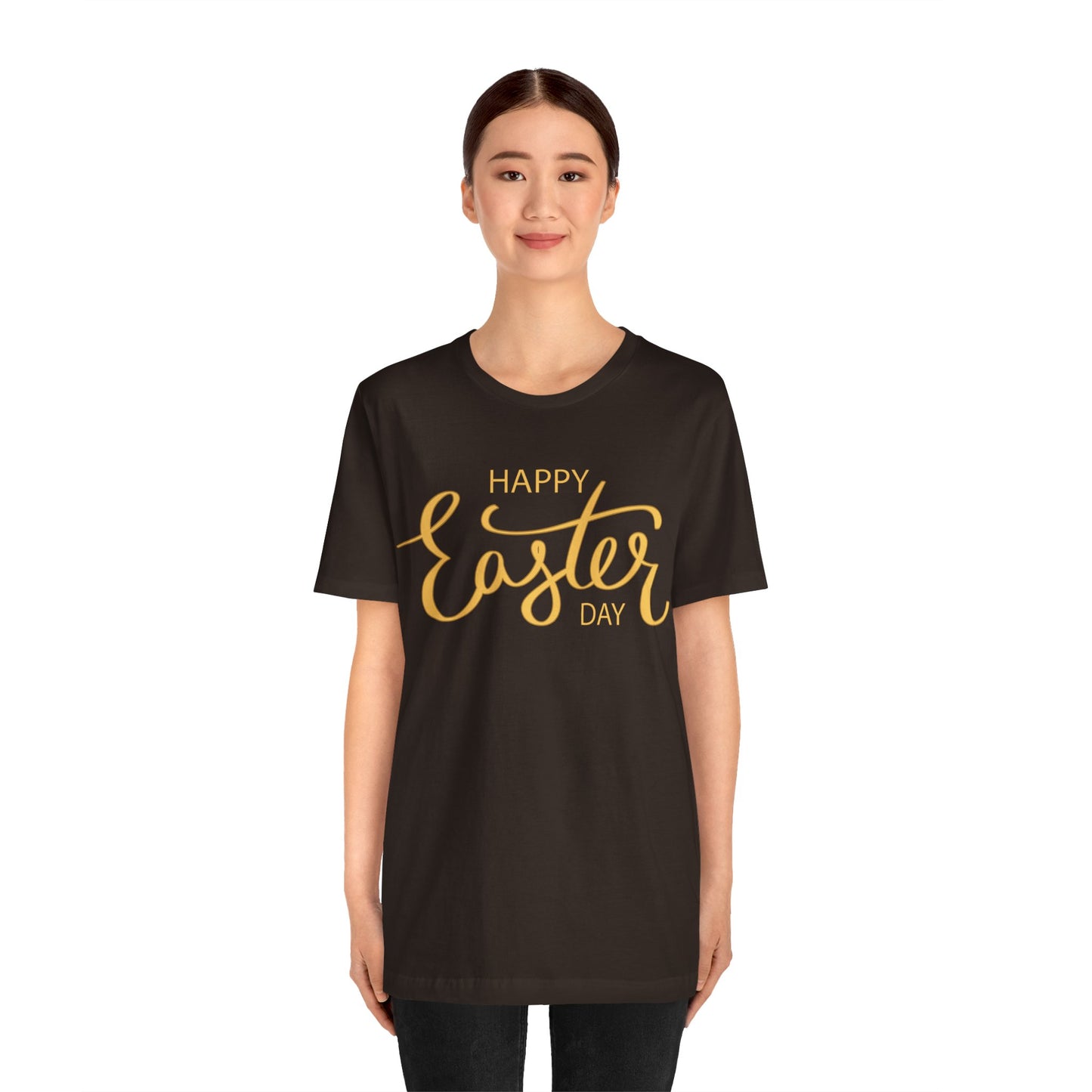 Unisex Cotton Tee Shirt with Easter Prints