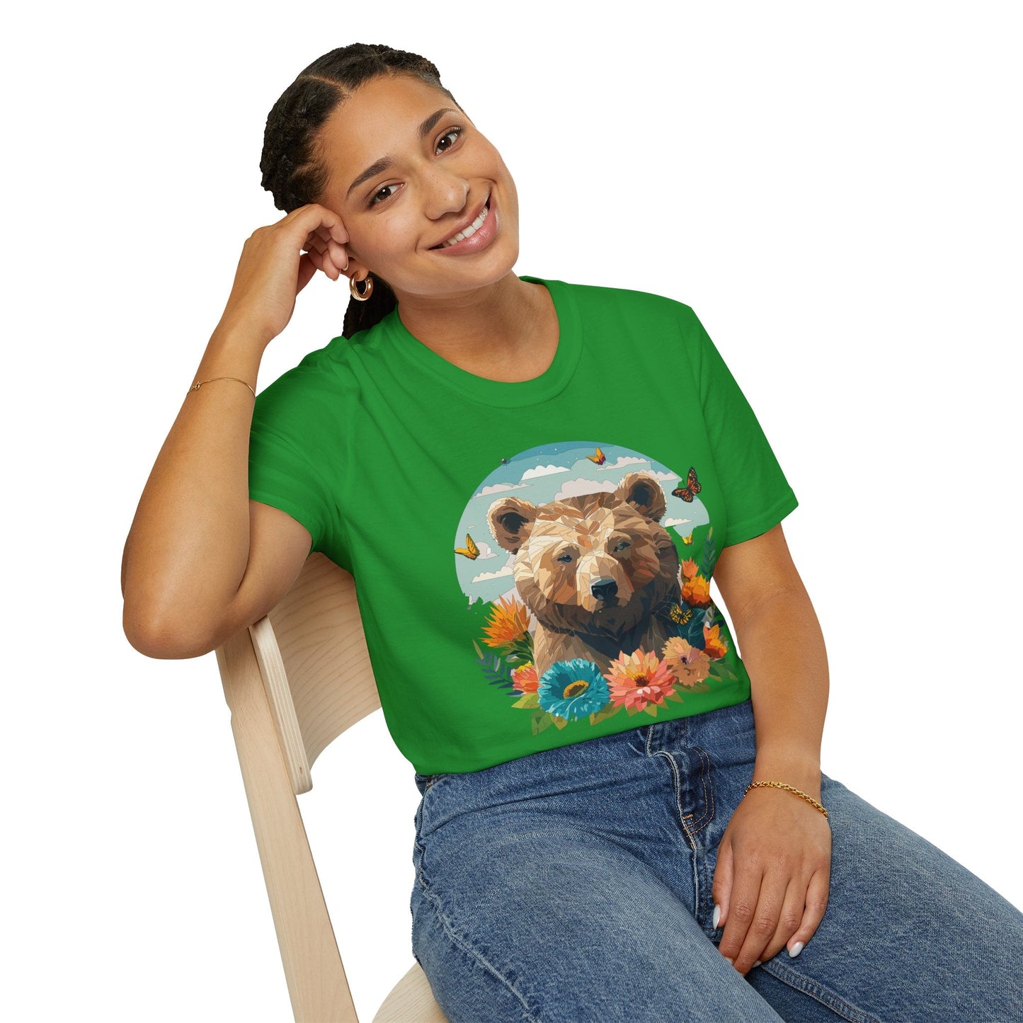 Bear T Shirt Unisex Teddy Bear Tee Softstyle 64000 One Hundred Percent Ring Spun Cotton Short Sleeve