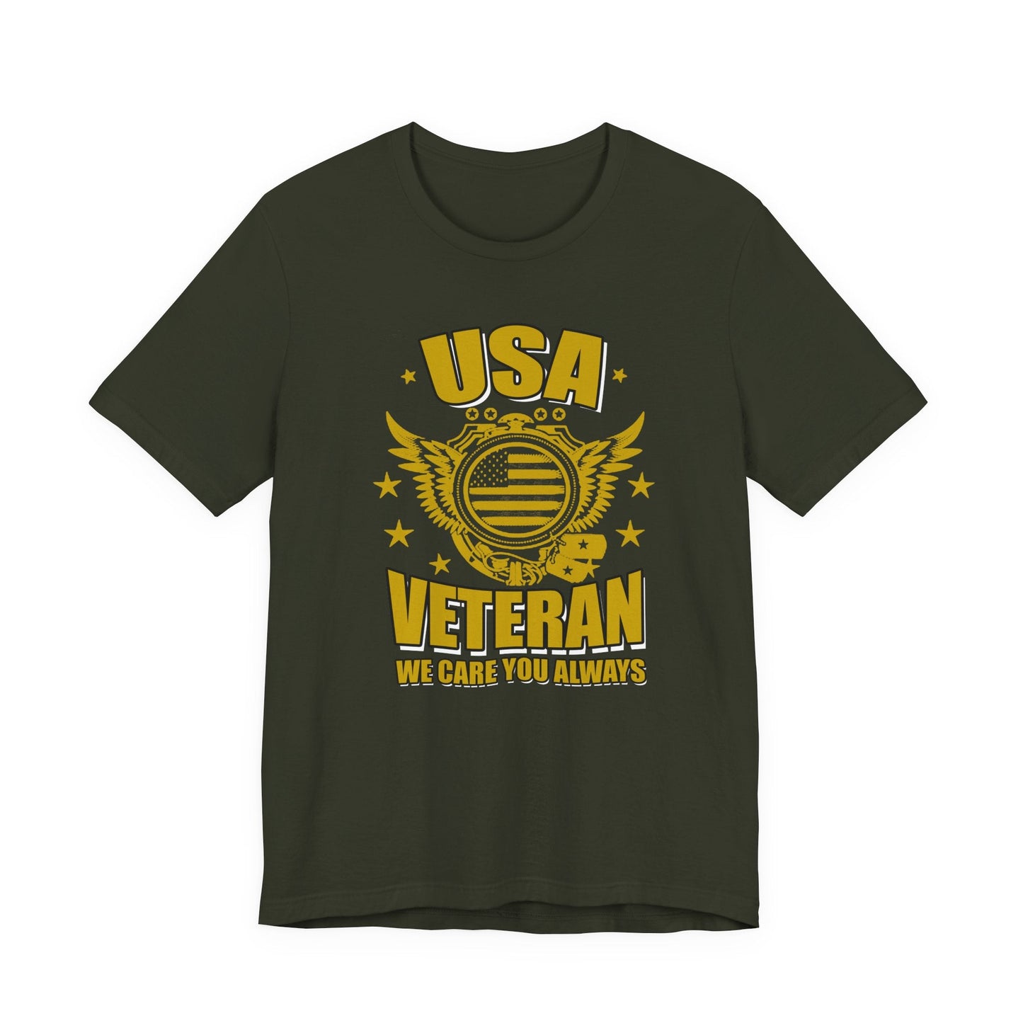 Army Veteran Patriotic Graphic Design Unisex Cotton T-Shirt v59