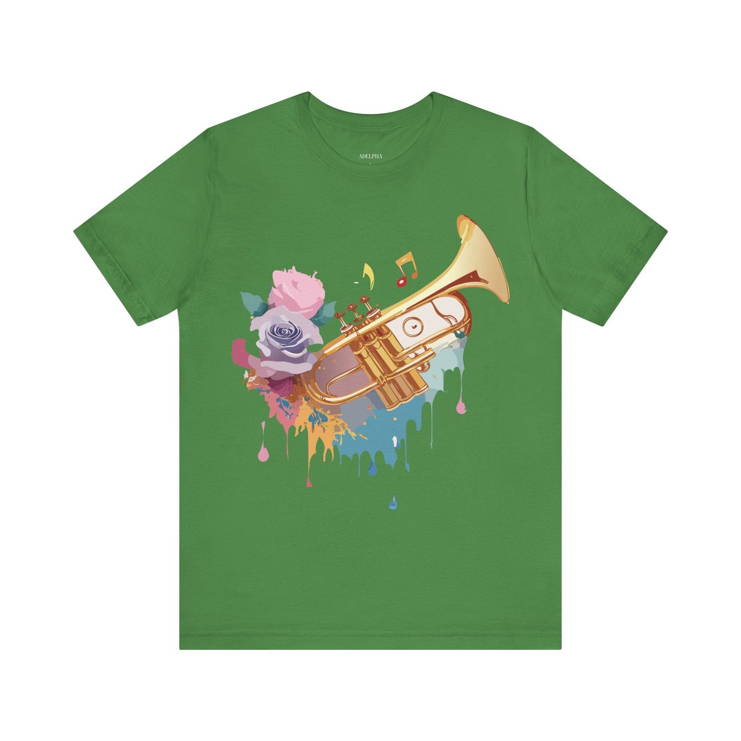 Music Graphic Unisex 100 Cotton Vintage Art with Musical Elements Tee 130