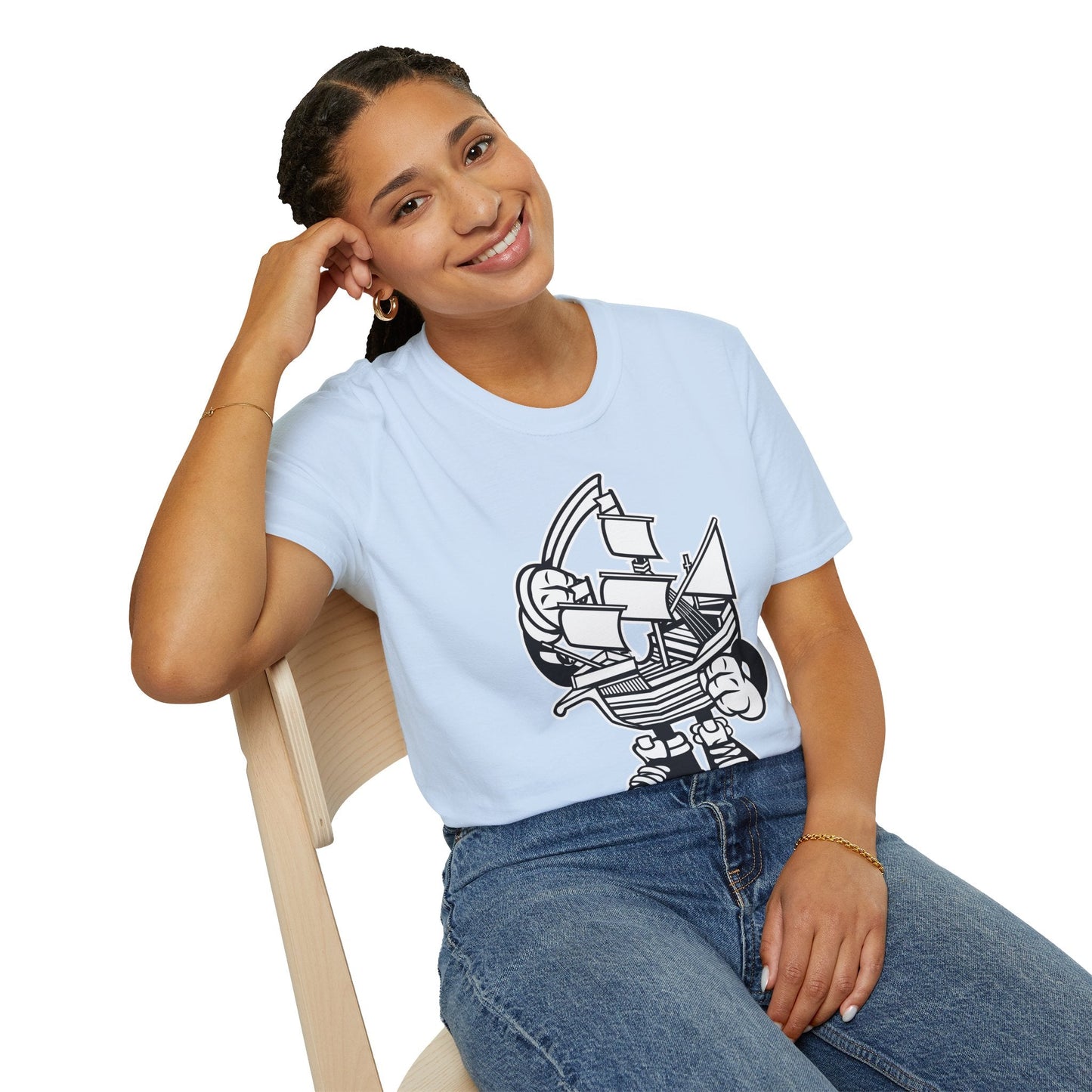 Cartoon T Shirt Animation Tee Funny Unisex Gildan Softstyle 64000 Cotton Art Design