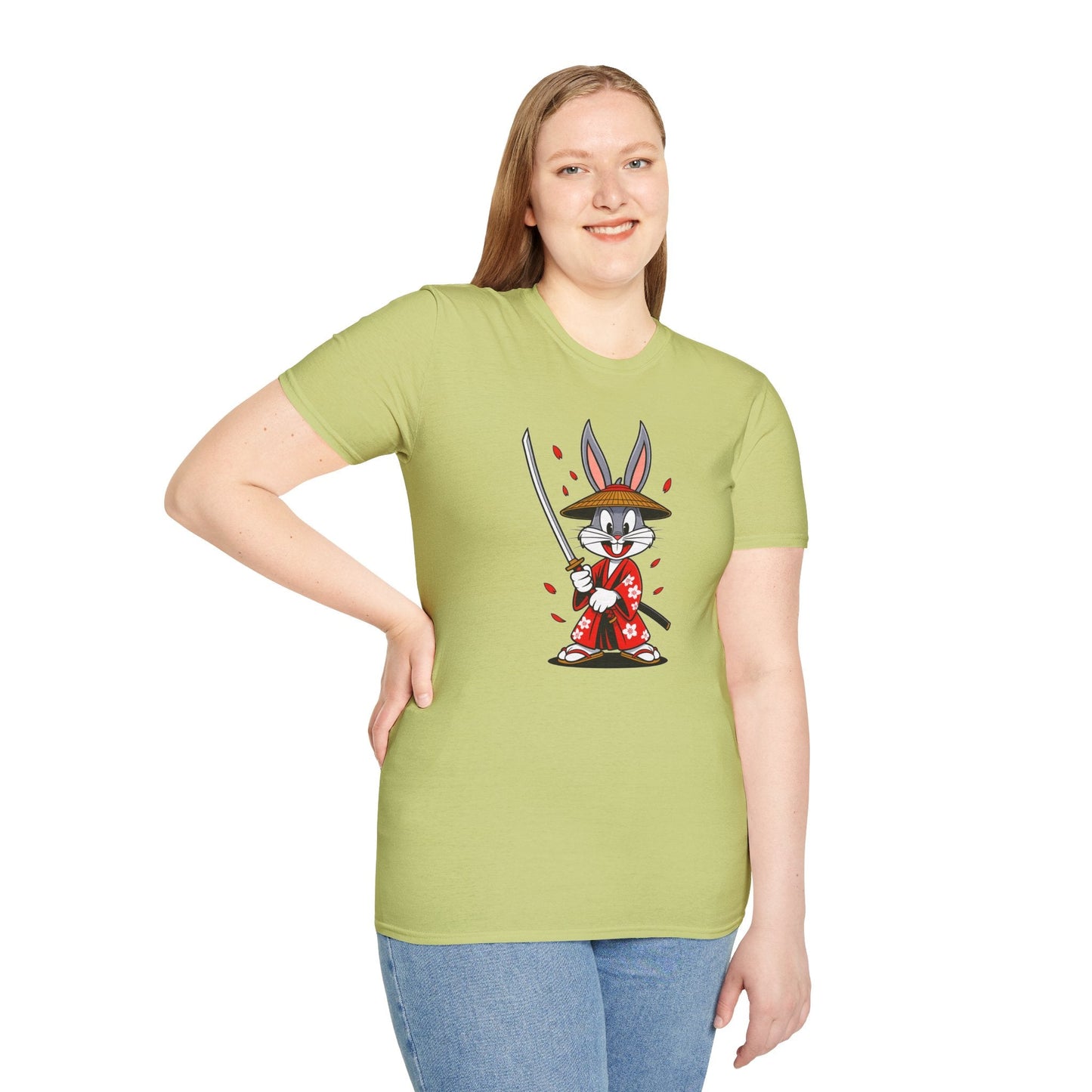 Bugs Bunny Graphic T Shirt Unisex Gildan Softstyle 64000 Cotton Tee Cartoon Animation Design