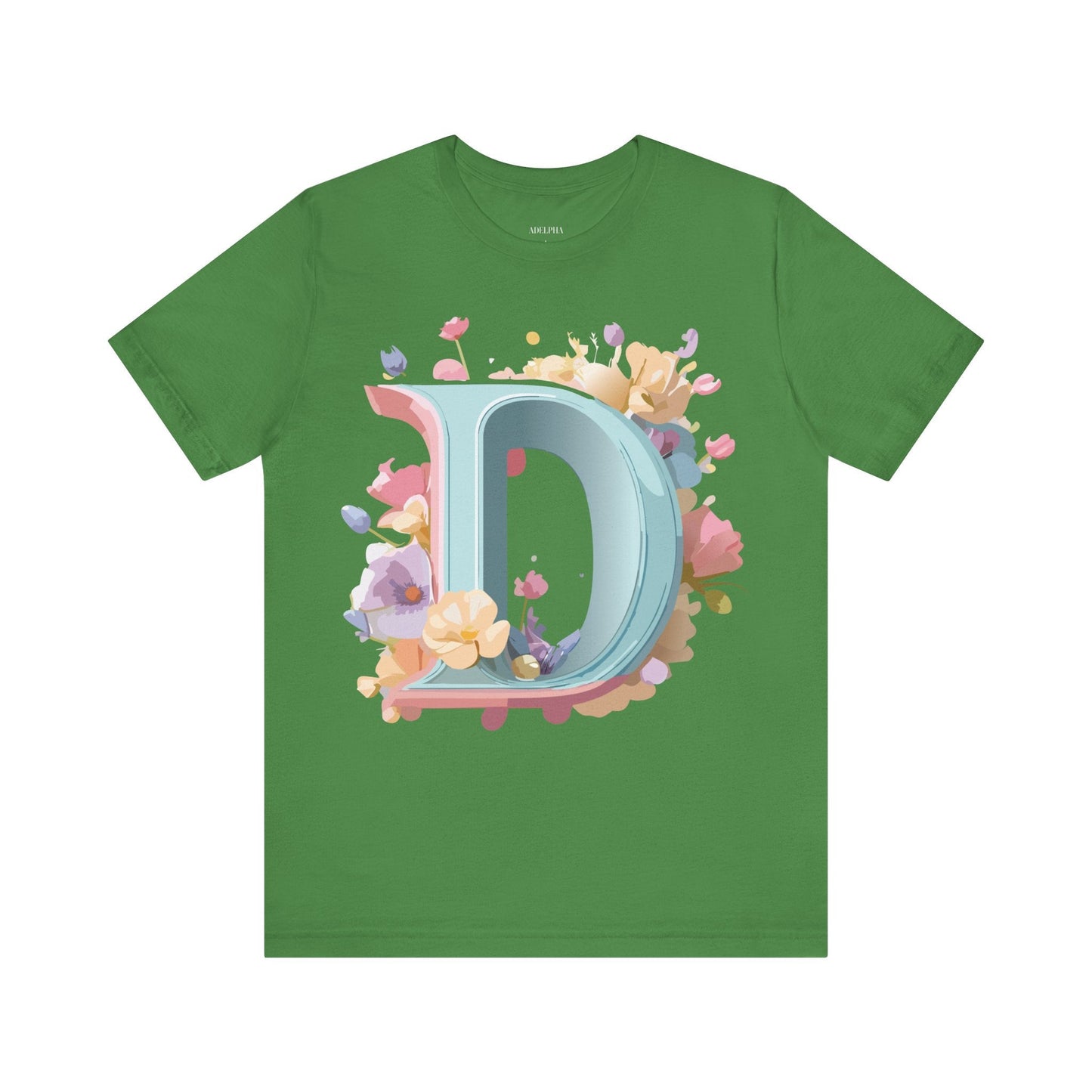 Letter D Graphic Tee Unisex Jersey Short Sleeve By Adelpha Vintage Inspired Artwork