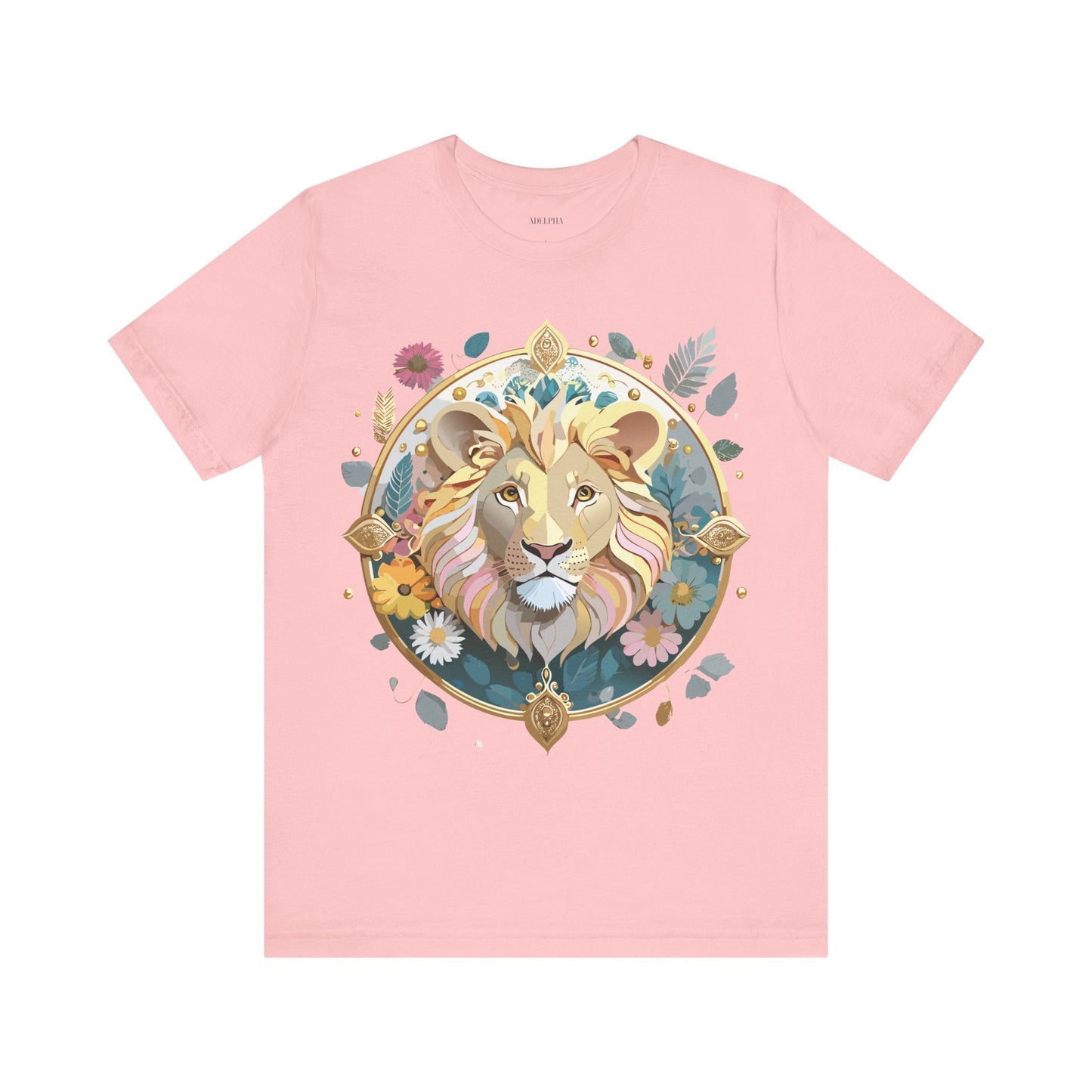Medallion Graphic Unisex 100 Cotton Vintage Animal Medal Artwork Tee 64