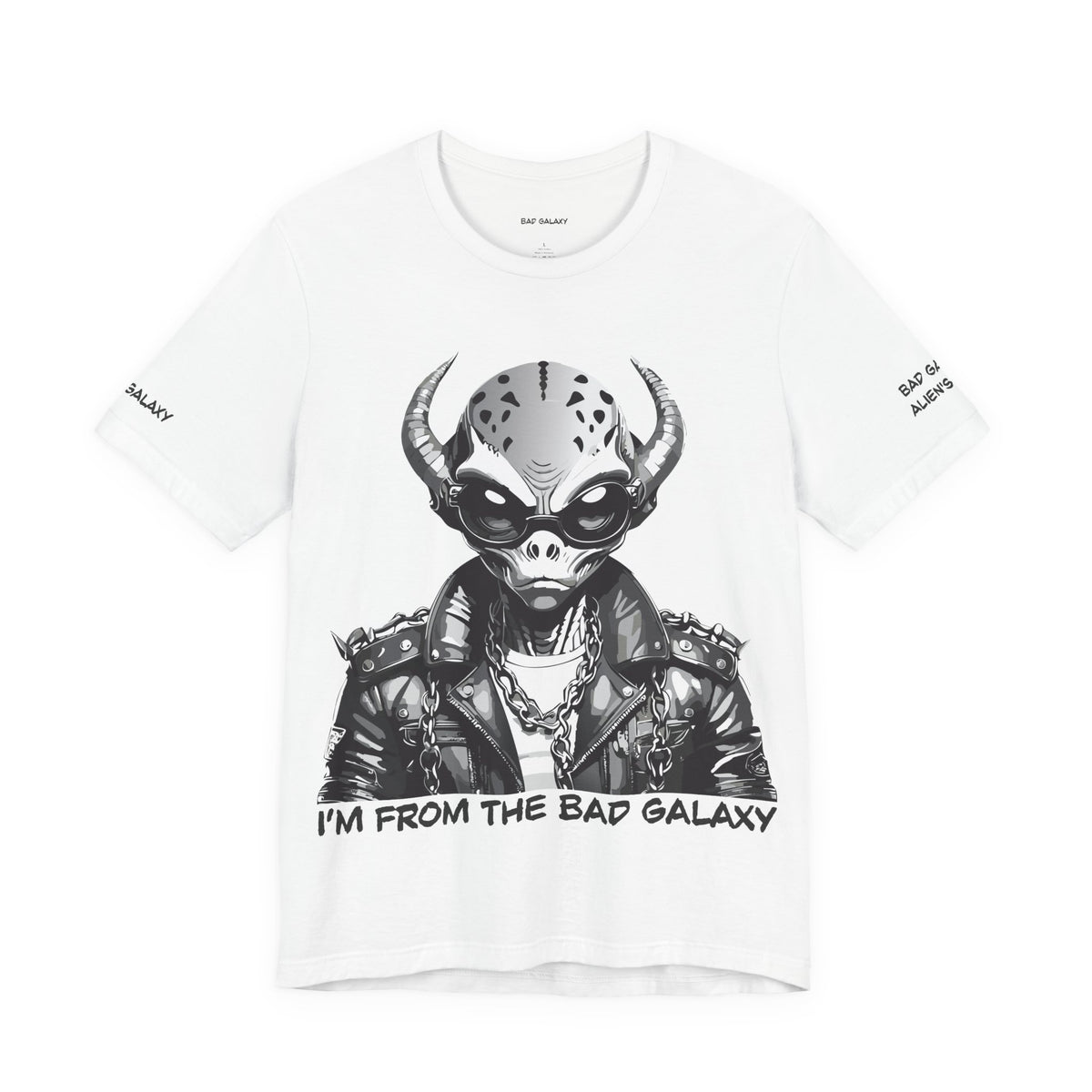 Alien Graphic Unisex Cotton Bella+Canvas Tee with Art Design b67