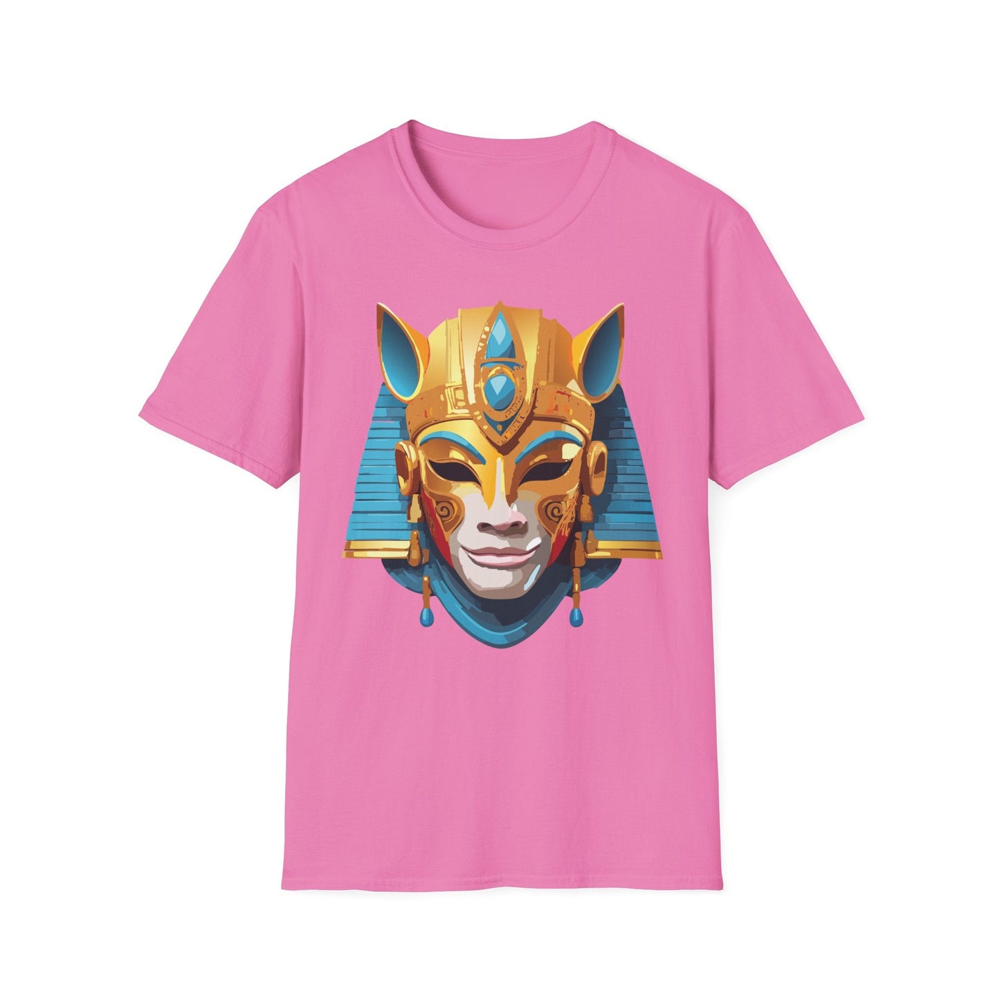 Mask Tee Shirt Unisex Gildan SoftStyle 64000 Cotton T Shirt Masquerade Design Art Graphic