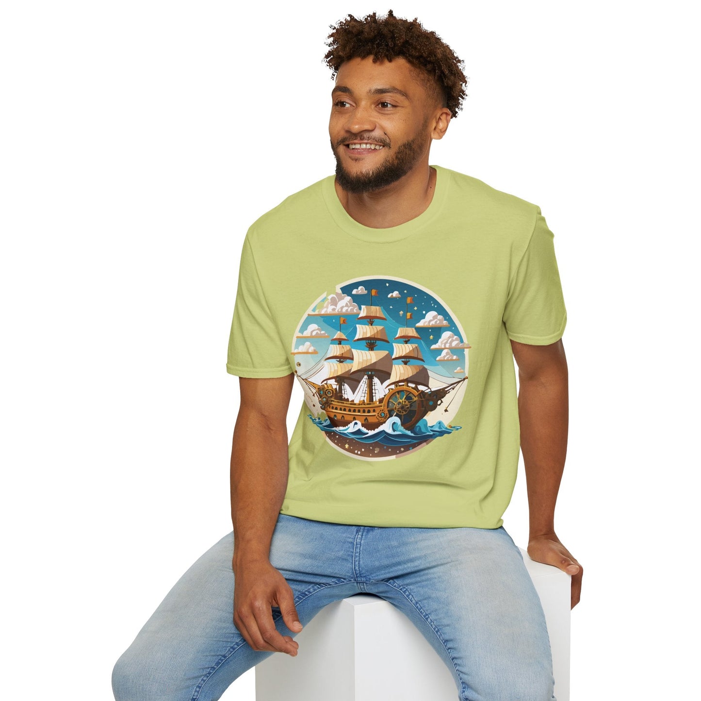 Ship T Shirts Frigate T Shirts Vessel Tee Shirt Unisex Gildan Softstyle 64000 Premium