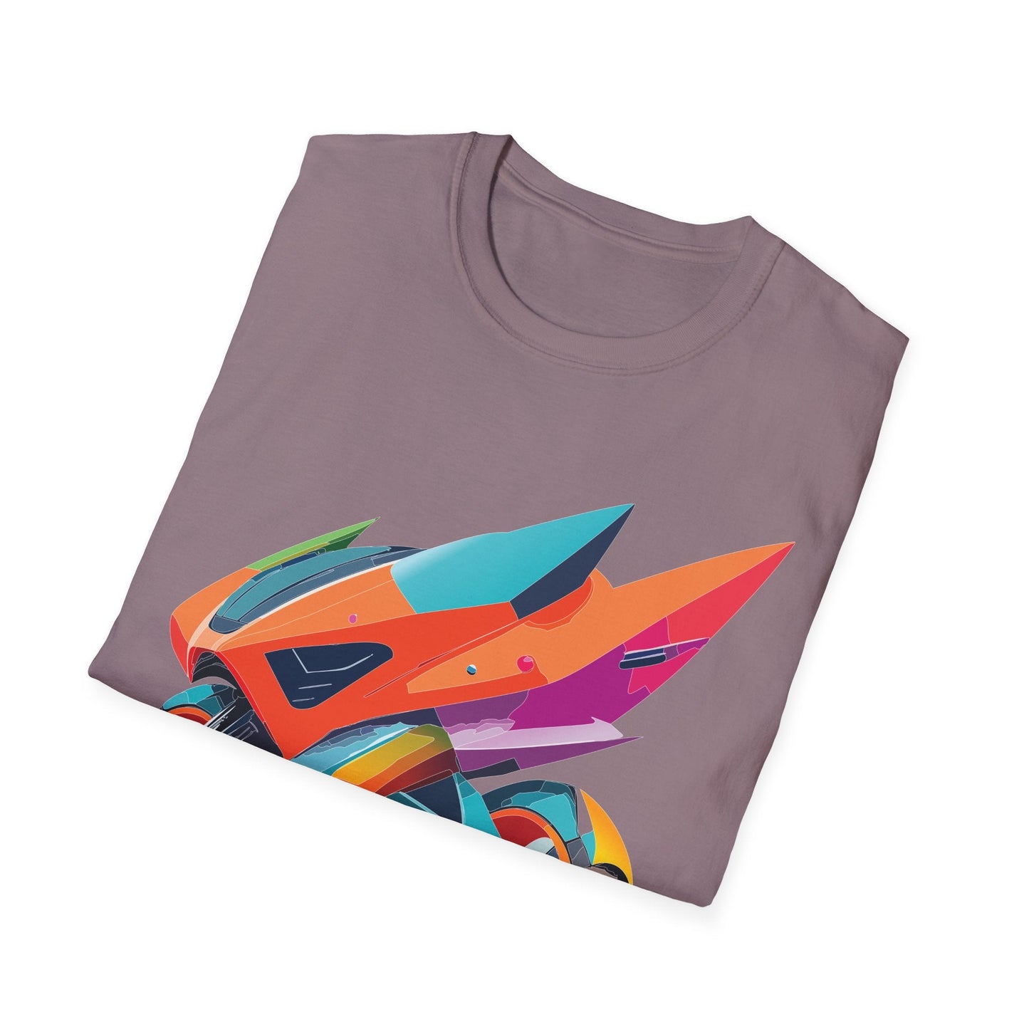 Bike Graphic Unisex Cotton Motorcycle Art Design Tee 3