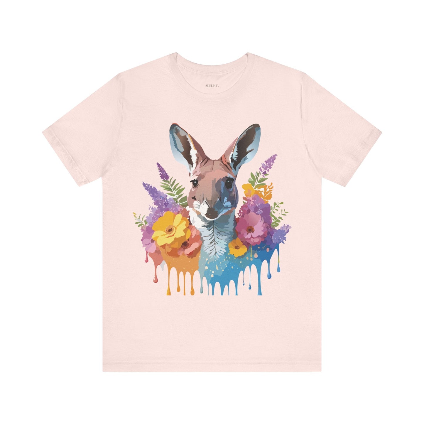 Kangaroo Graphic Unisex 100 Cotton Vintage Animal Artwork Tee 8