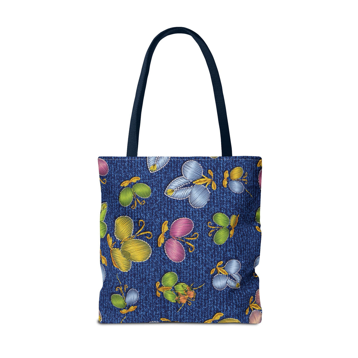 Denim Fabric Imitation Print Unisex Canvas Bag Poly Spun 3 Sizes Tote Bag 176