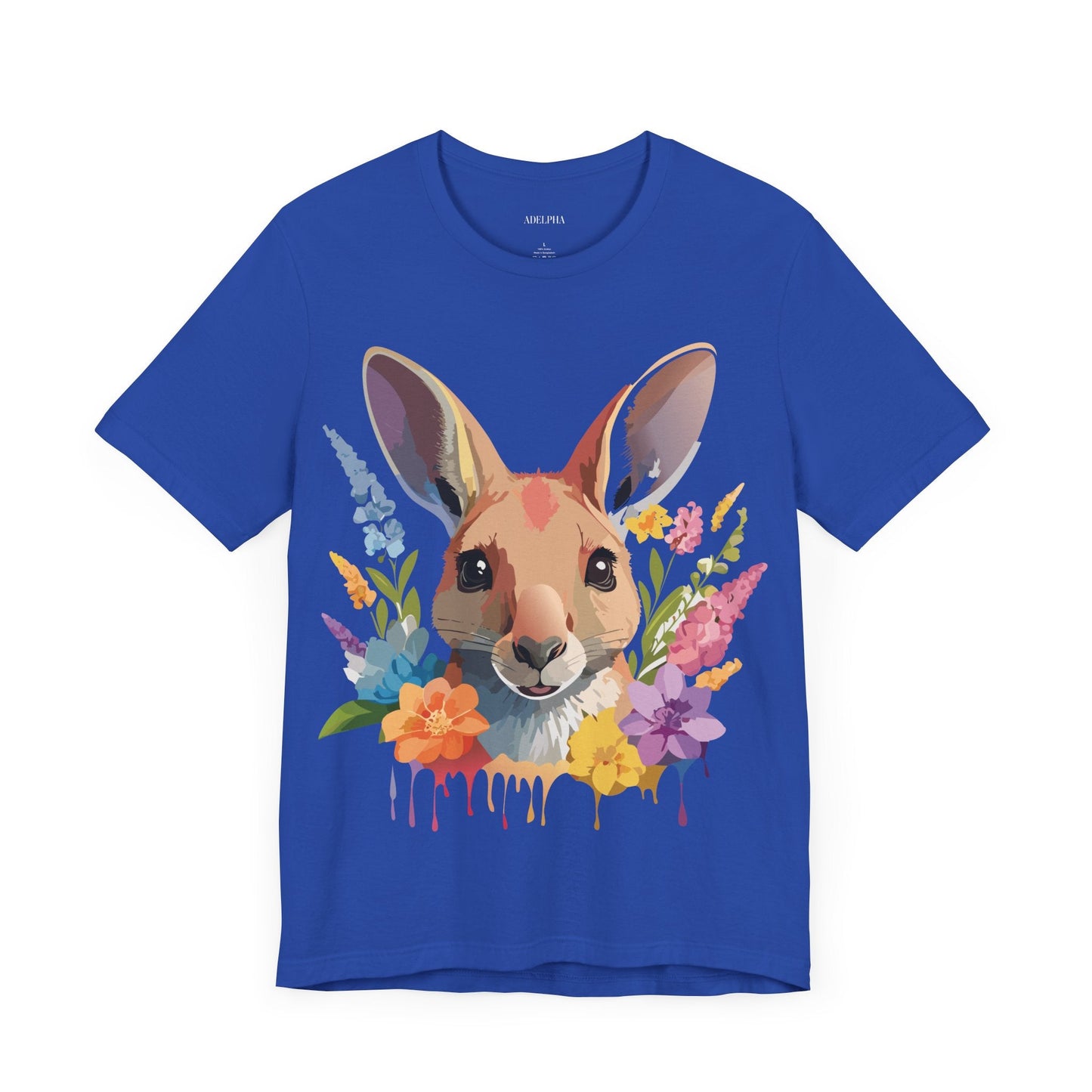 Kangaroo Graphic Unisex 100 Cotton Vintage Animal Artwork Tee 3