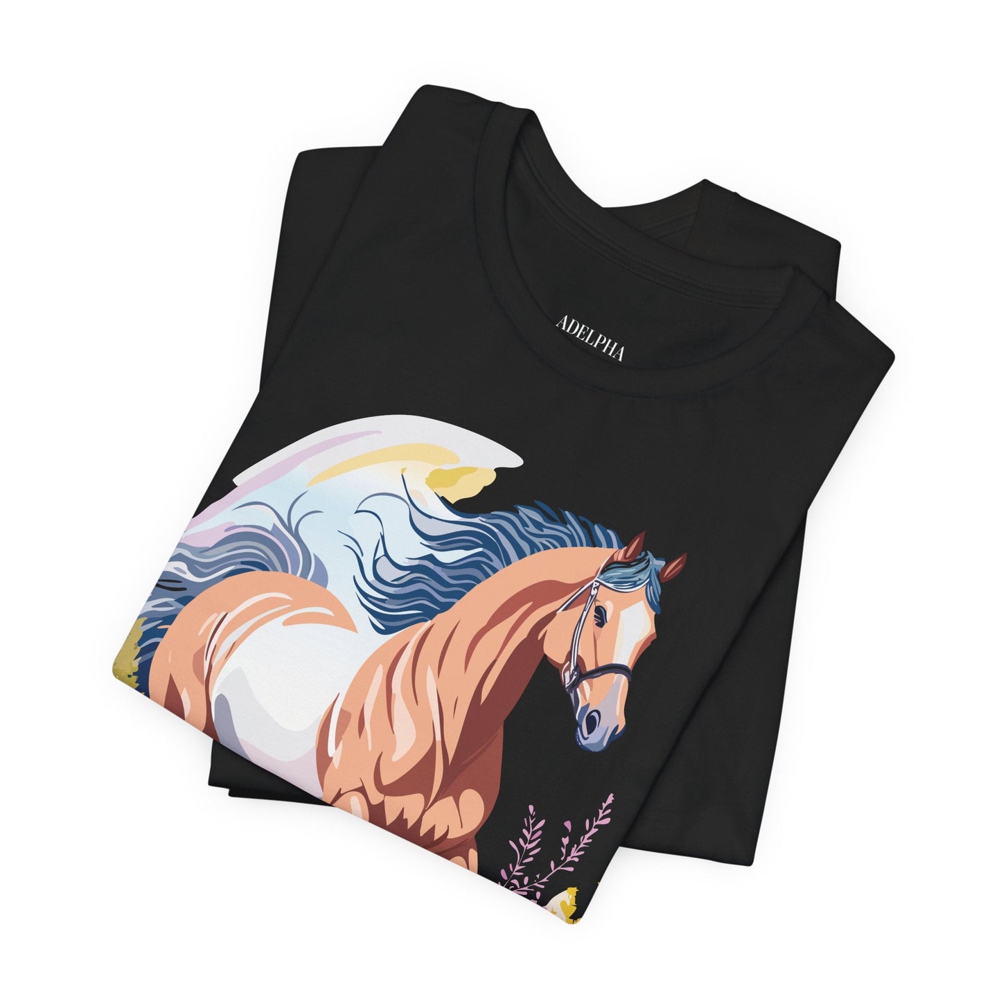 Horse Graphic Unisex 100 Cotton Vintage Animal Art T-Shirt 4