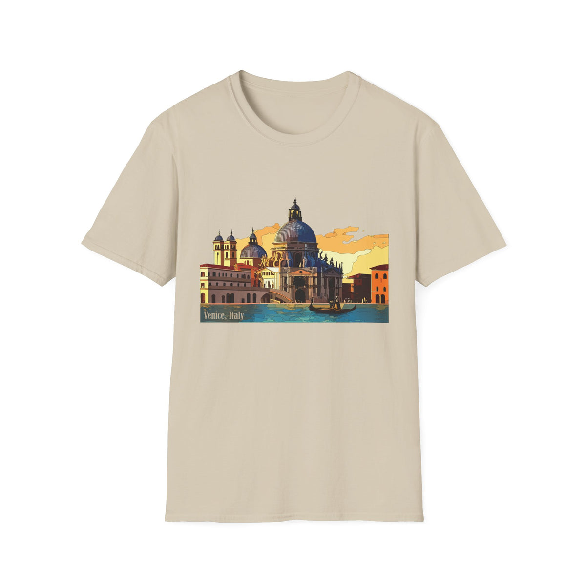 Venice Sunset Basilica T-Shirt | Italian Cityscape Tee