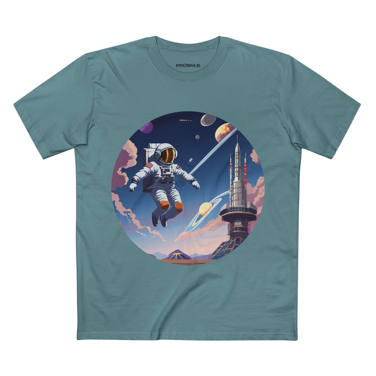 Cosmos Astronaut Graphic Tee Staple Unisex 100 Cotton Tee Shirt - CS-30